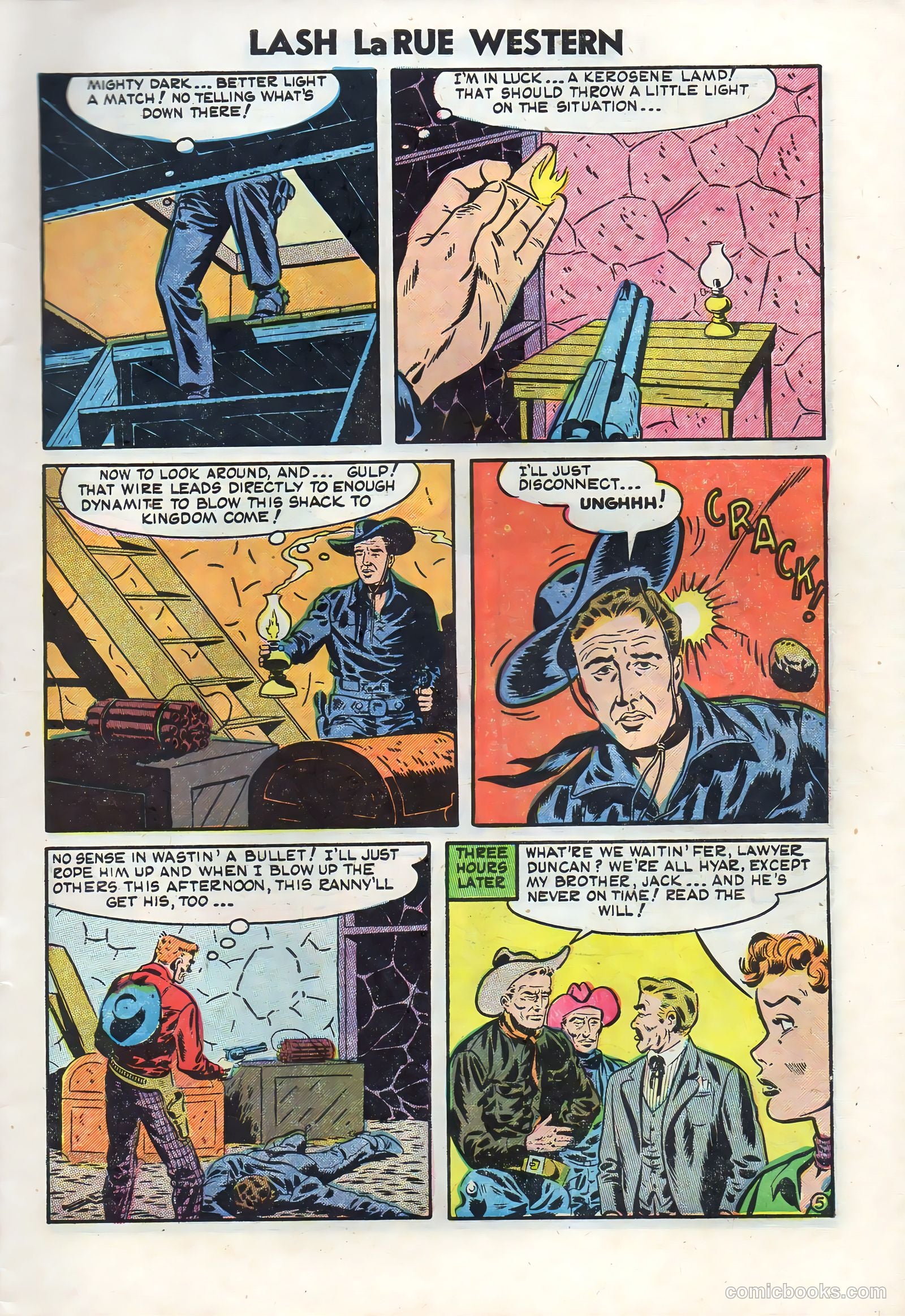 Lash La Rue Western #50 (1954) — page 7 of 36