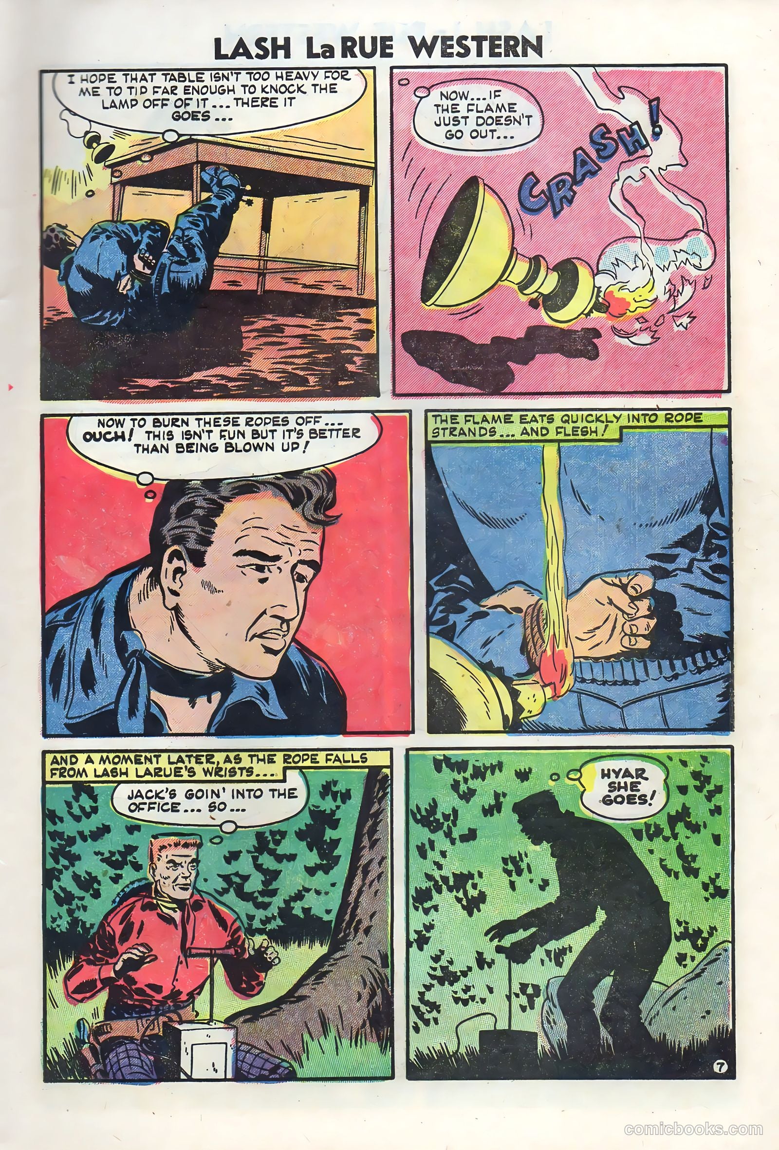Lash La Rue Western #50 (1954) — page 9 of 36