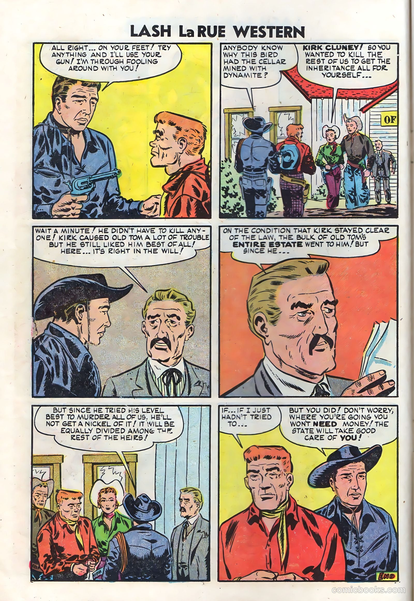 Lash La Rue Western #50 (1954) — page 14 of 36