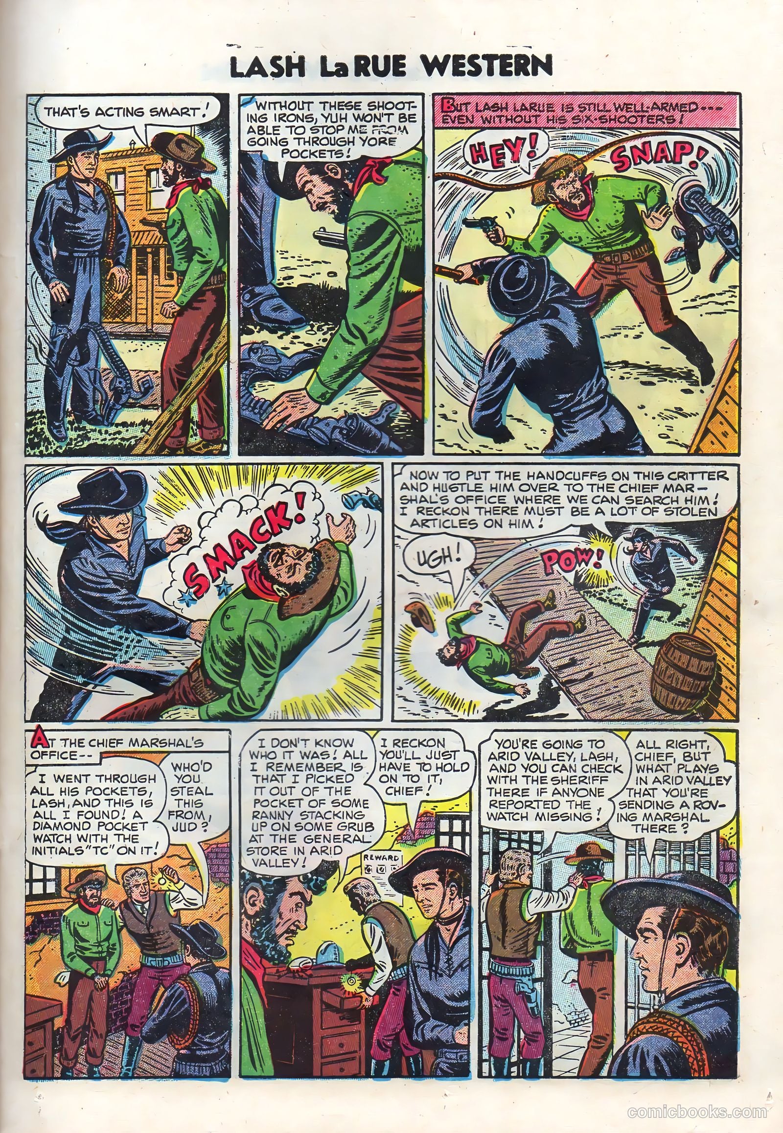 Lash La Rue Western #50 (1954) — page 23 of 36
