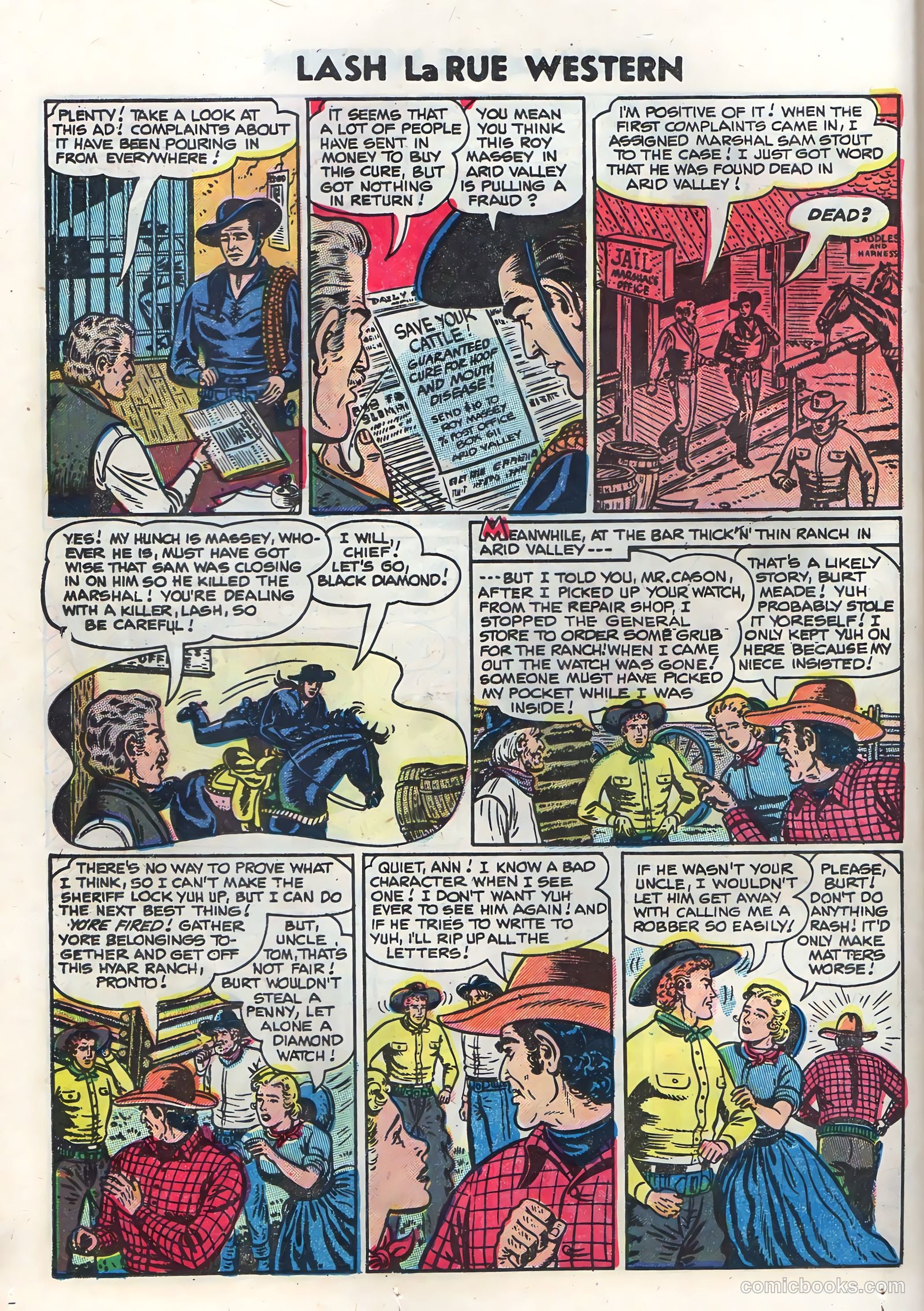 Lash La Rue Western #50 (1954) — page 24 of 36