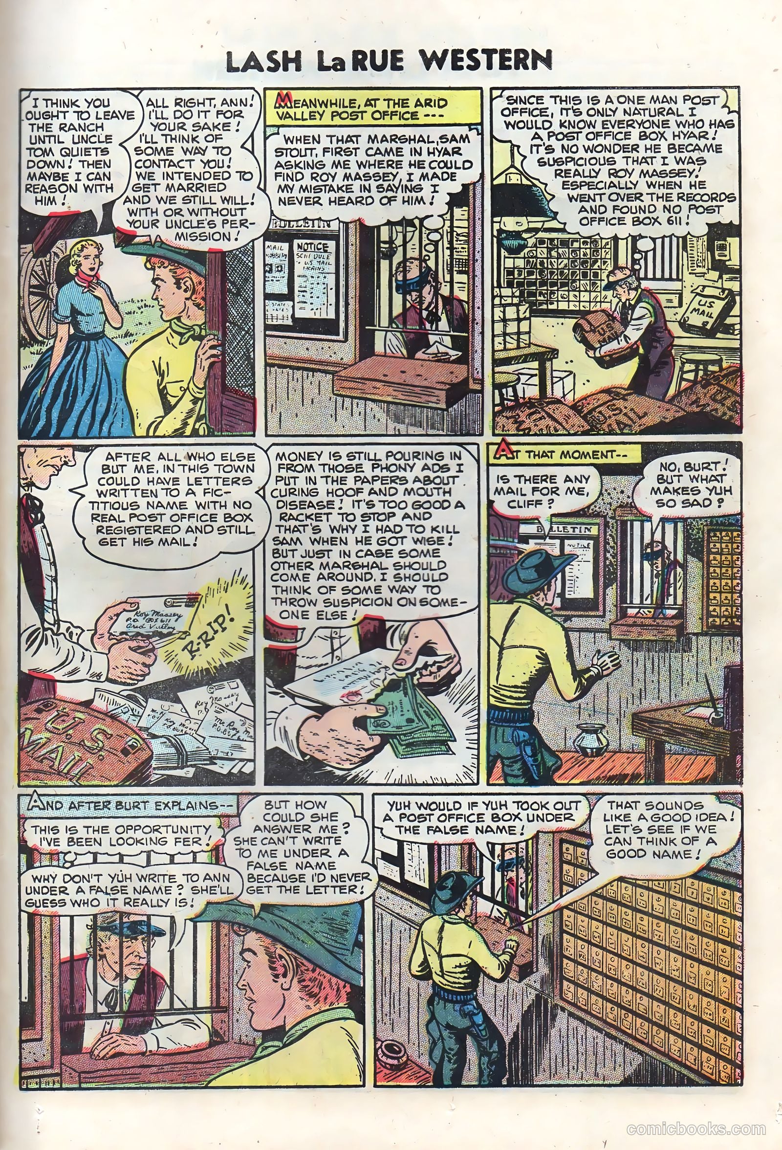 Lash La Rue Western #50 (1954) — page 25 of 36