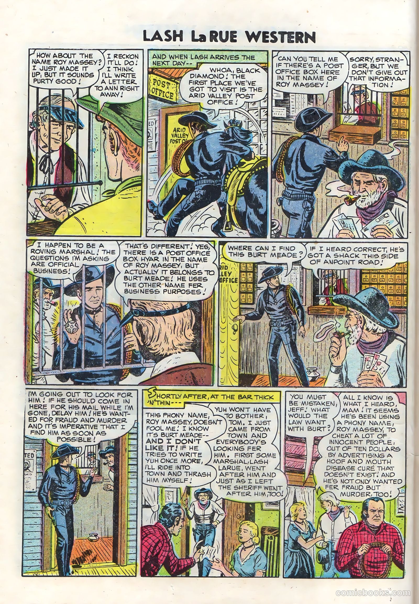Lash La Rue Western #50 (1954) — page 26 of 36