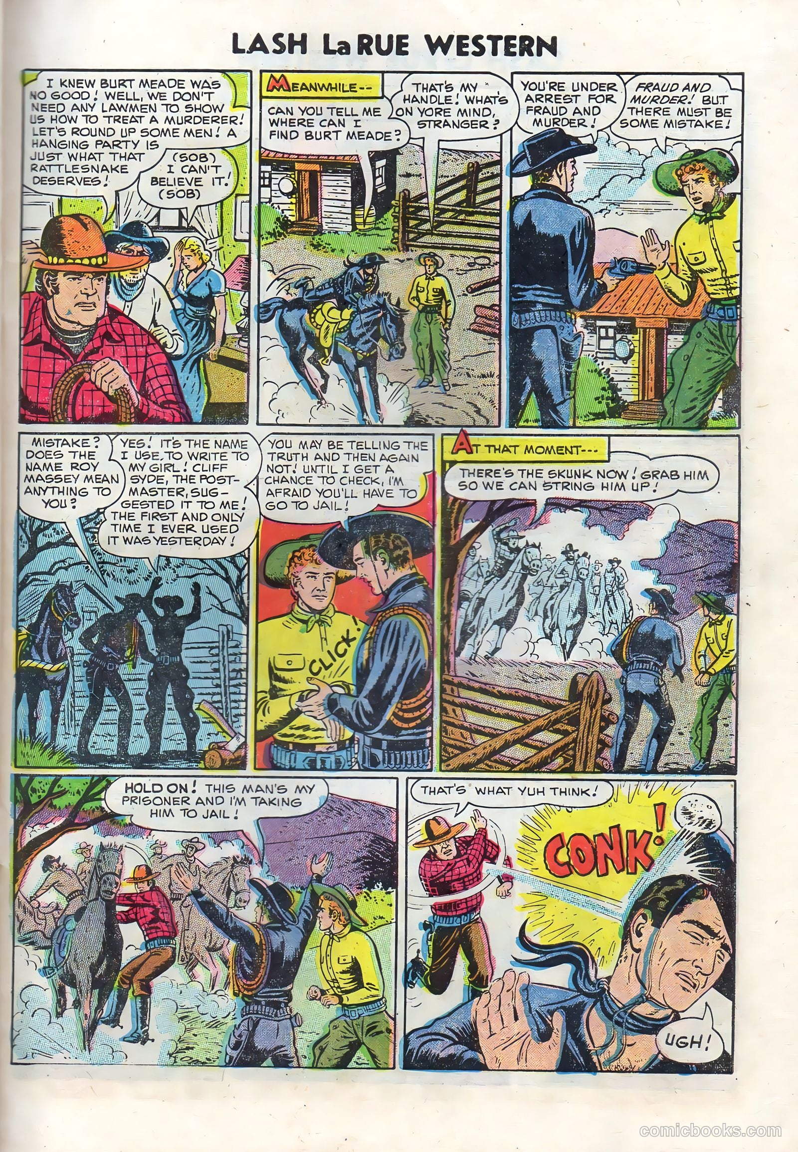 Lash La Rue Western #50 (1954) — page 27 of 36
