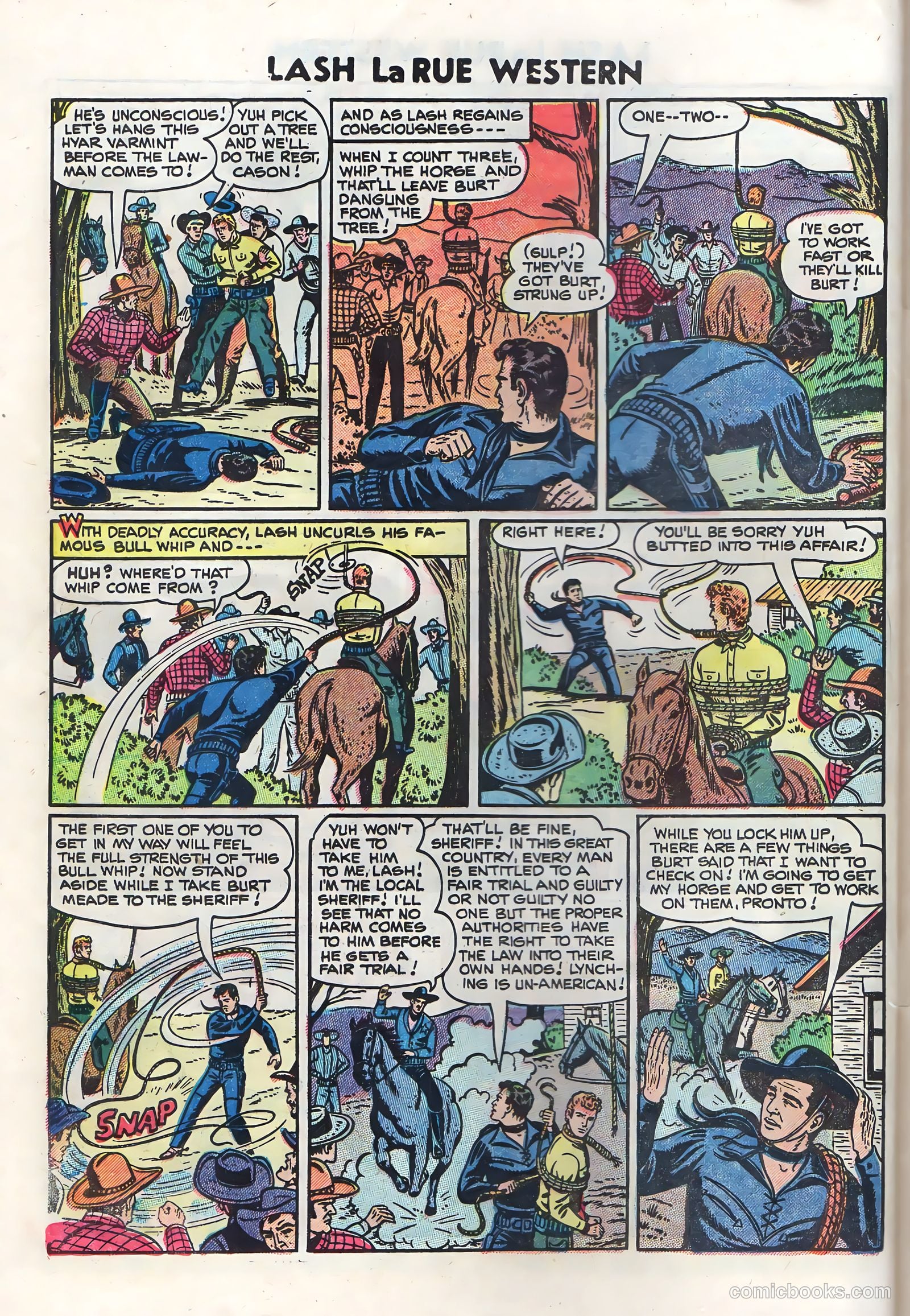 Lash La Rue Western #50 (1954) — page 28 of 36