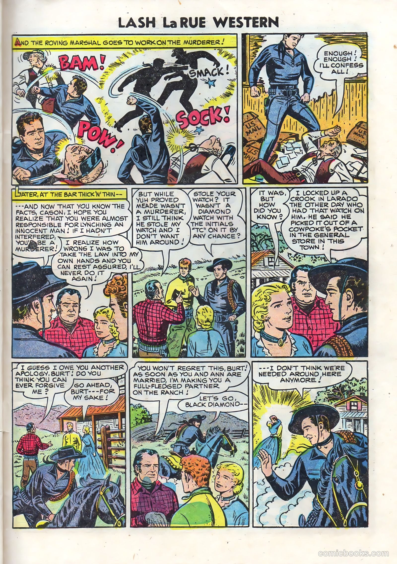 Lash La Rue Western #50 (1954) — page 31 of 36