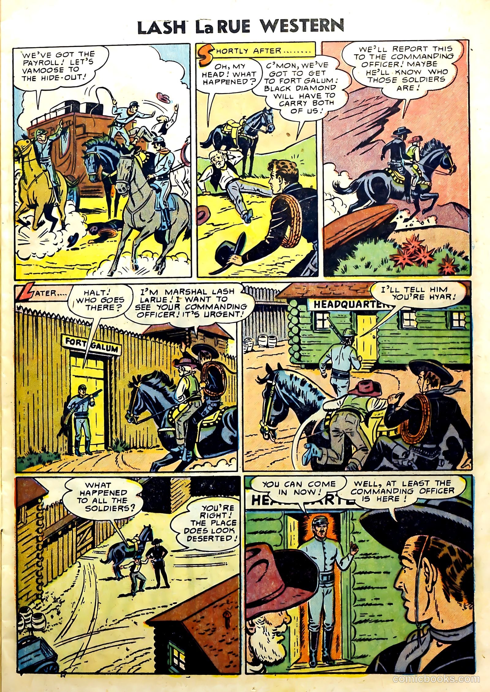 Lash La Rue Western #51 (1954) — page 13 of 36