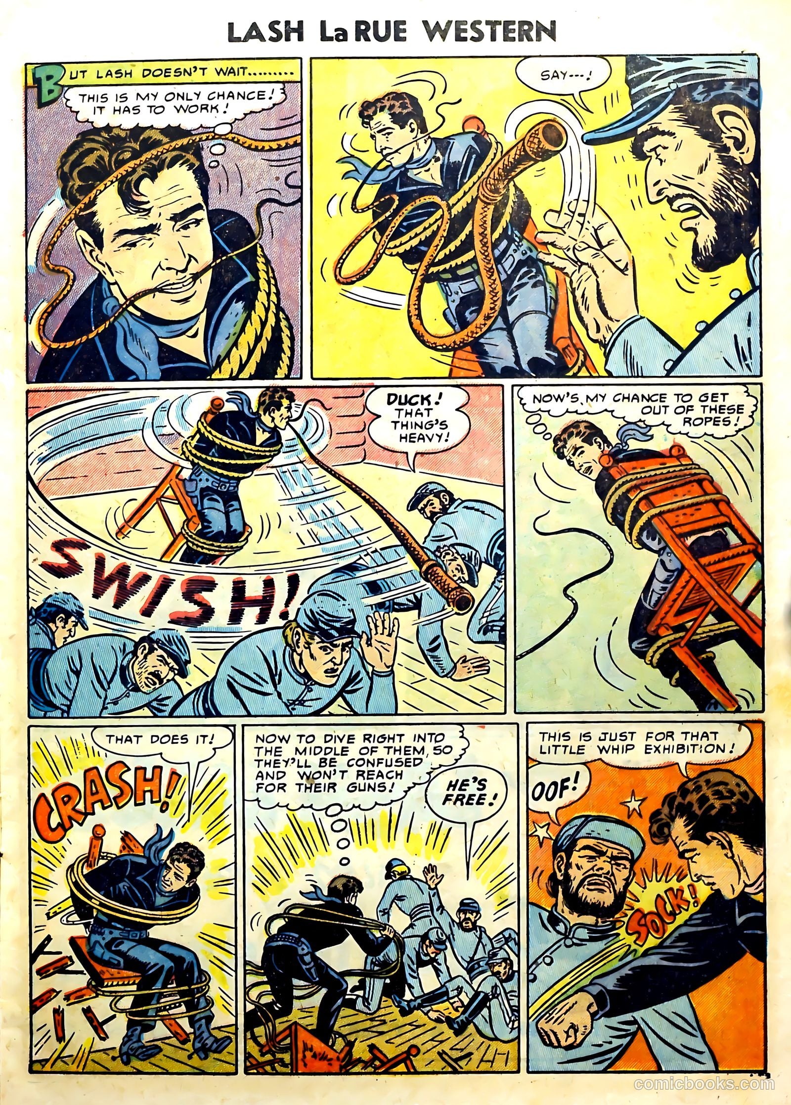 Lash La Rue Western #51 (1954) — page 17 of 36