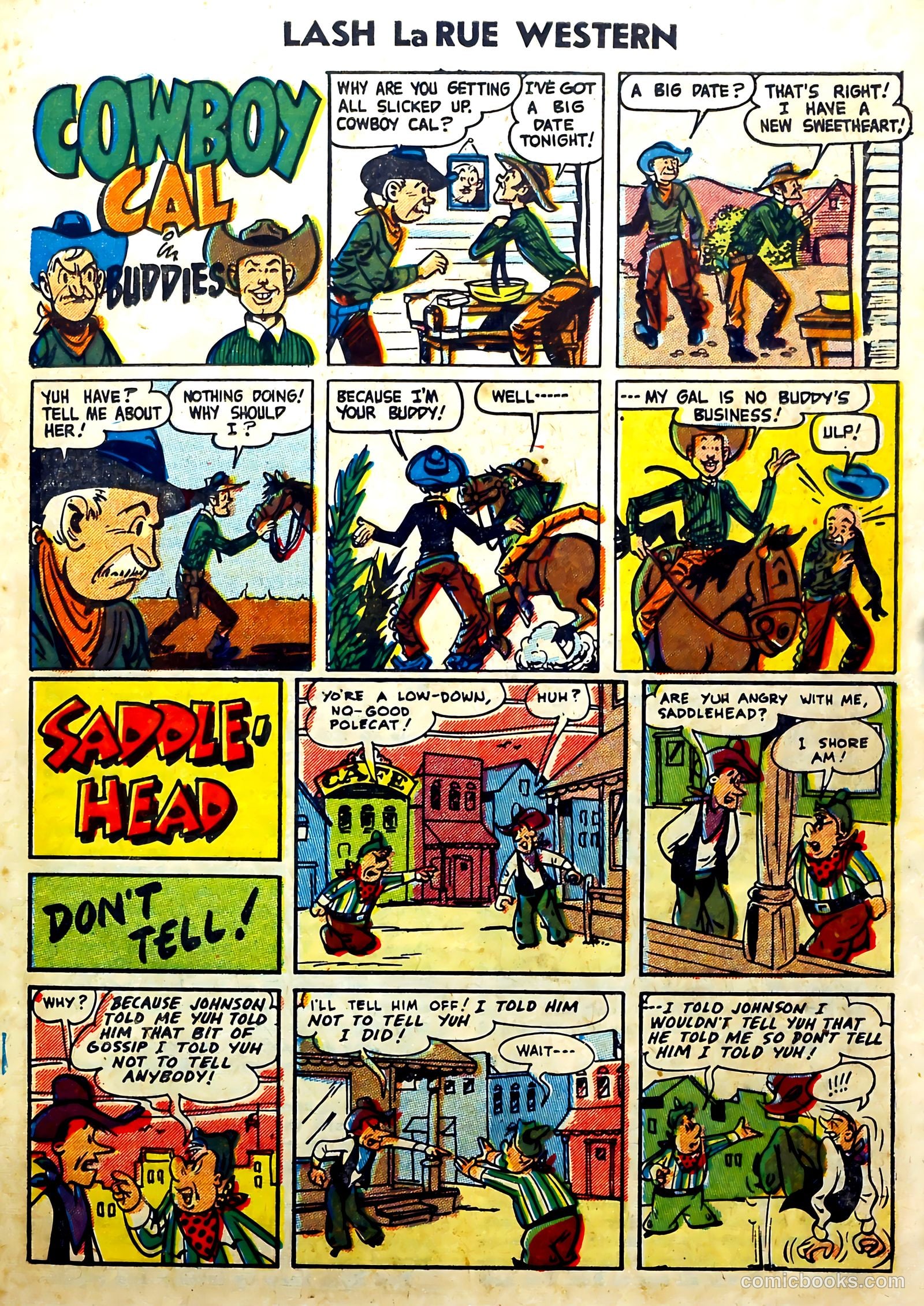Lash La Rue Western #51 (1954) — page 19 of 36