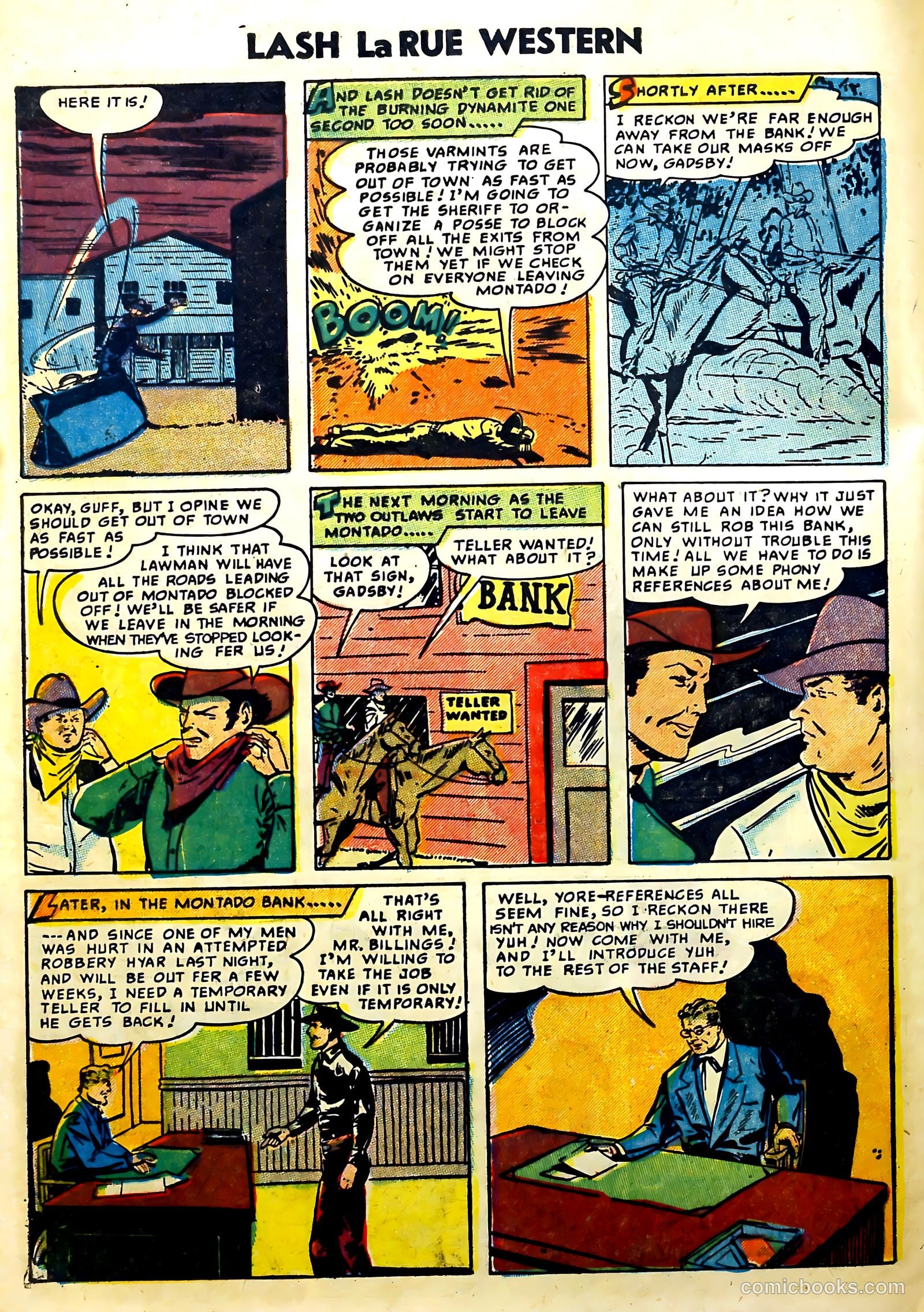 Lash La Rue Western #51 (1954) — page 28 of 36
