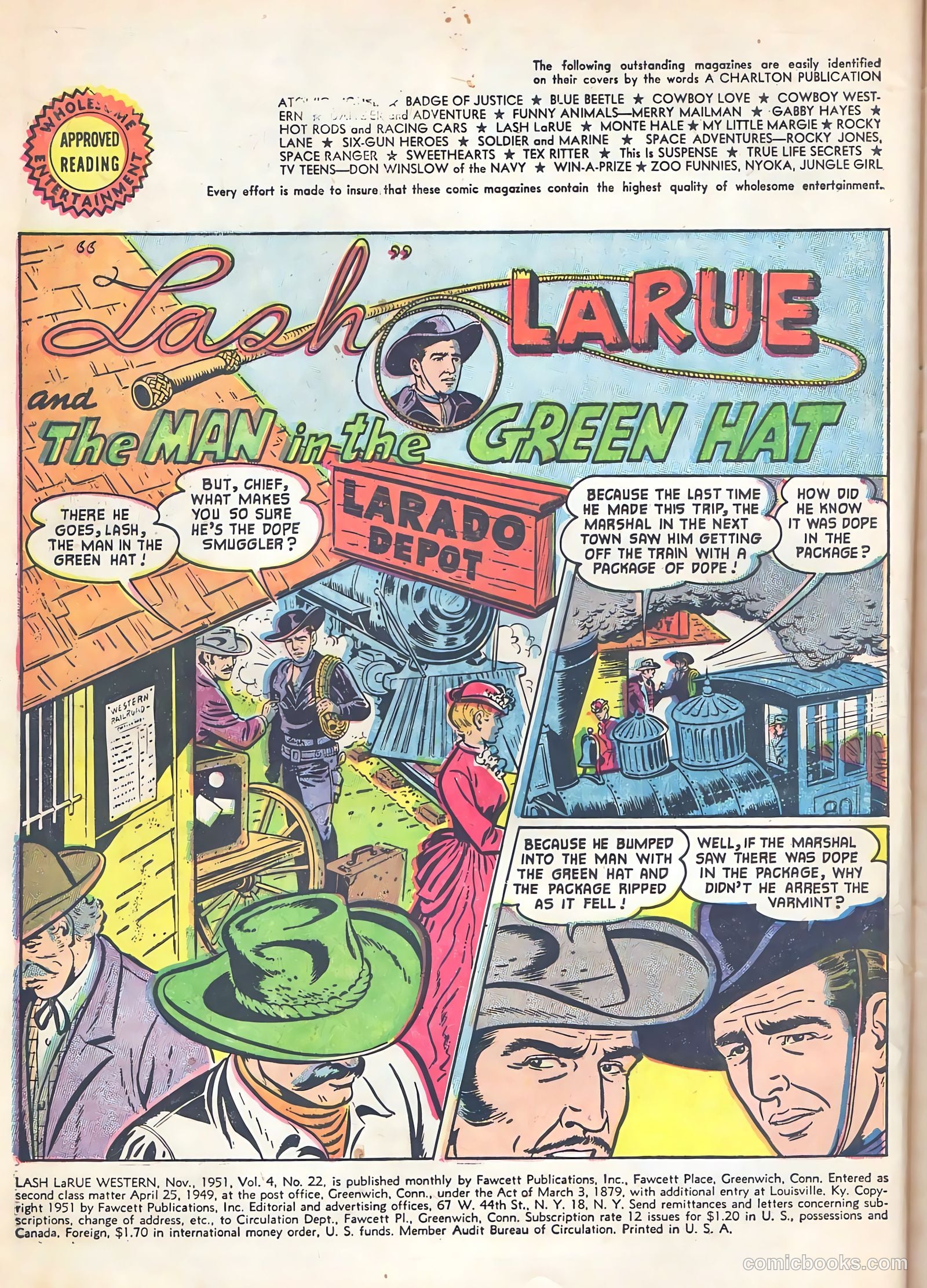 Lash La Rue Western #53 (1955) — page 4 of 36