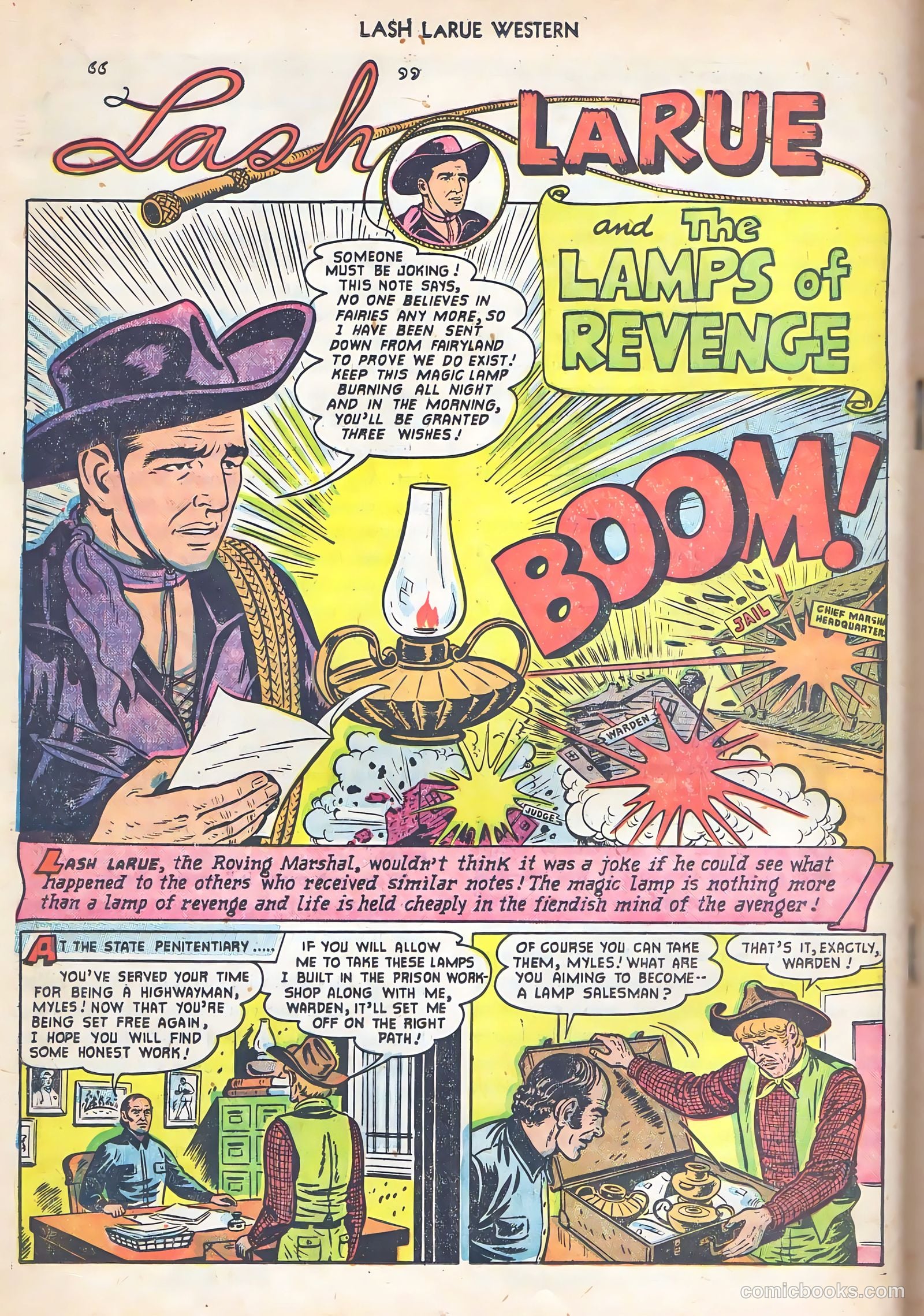 Lash La Rue Western #53 (1955) — page 18 of 36