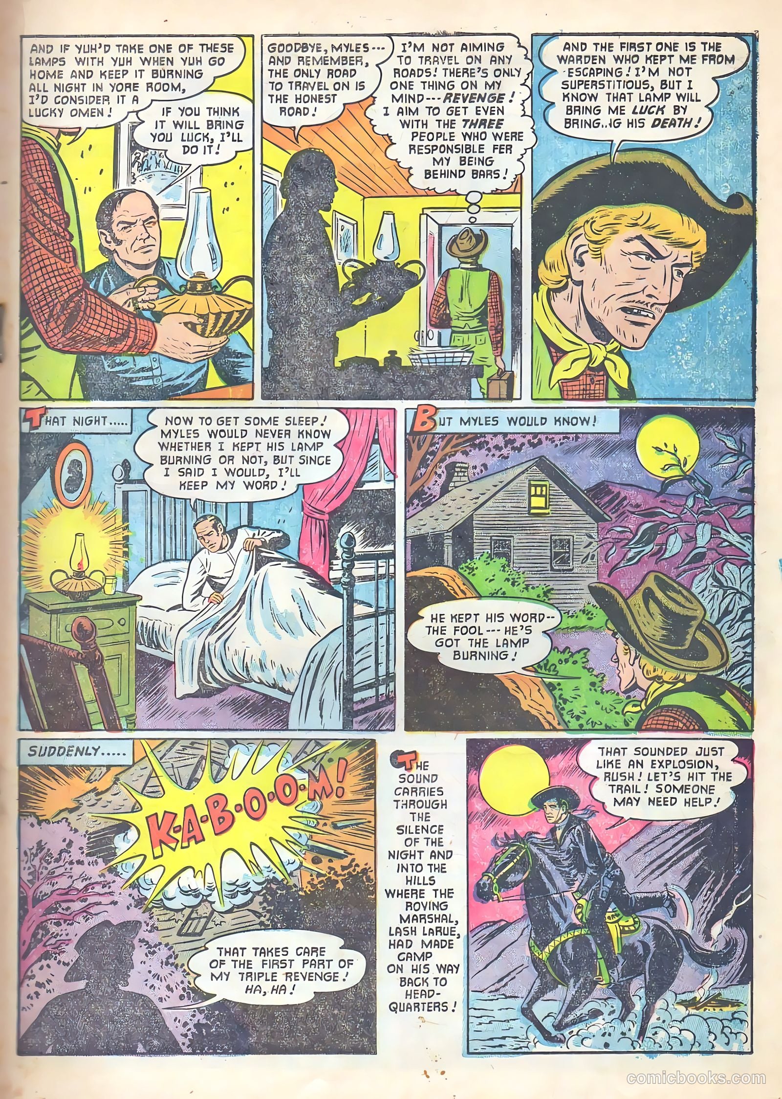 Lash La Rue Western #53 (1955) — page 19 of 36