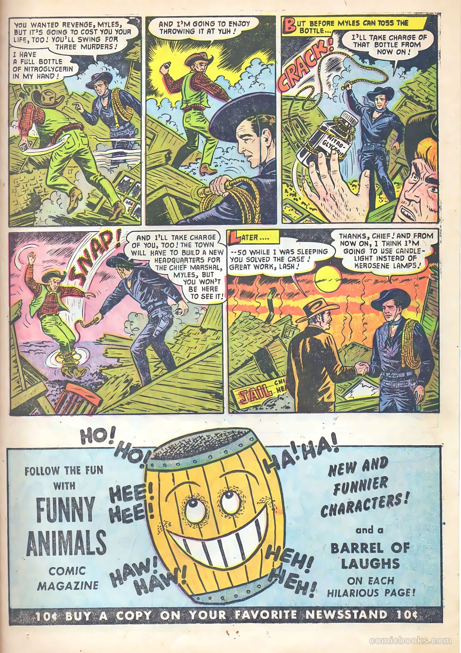 Lash La Rue Western #53 (1955) — page 23 of 36