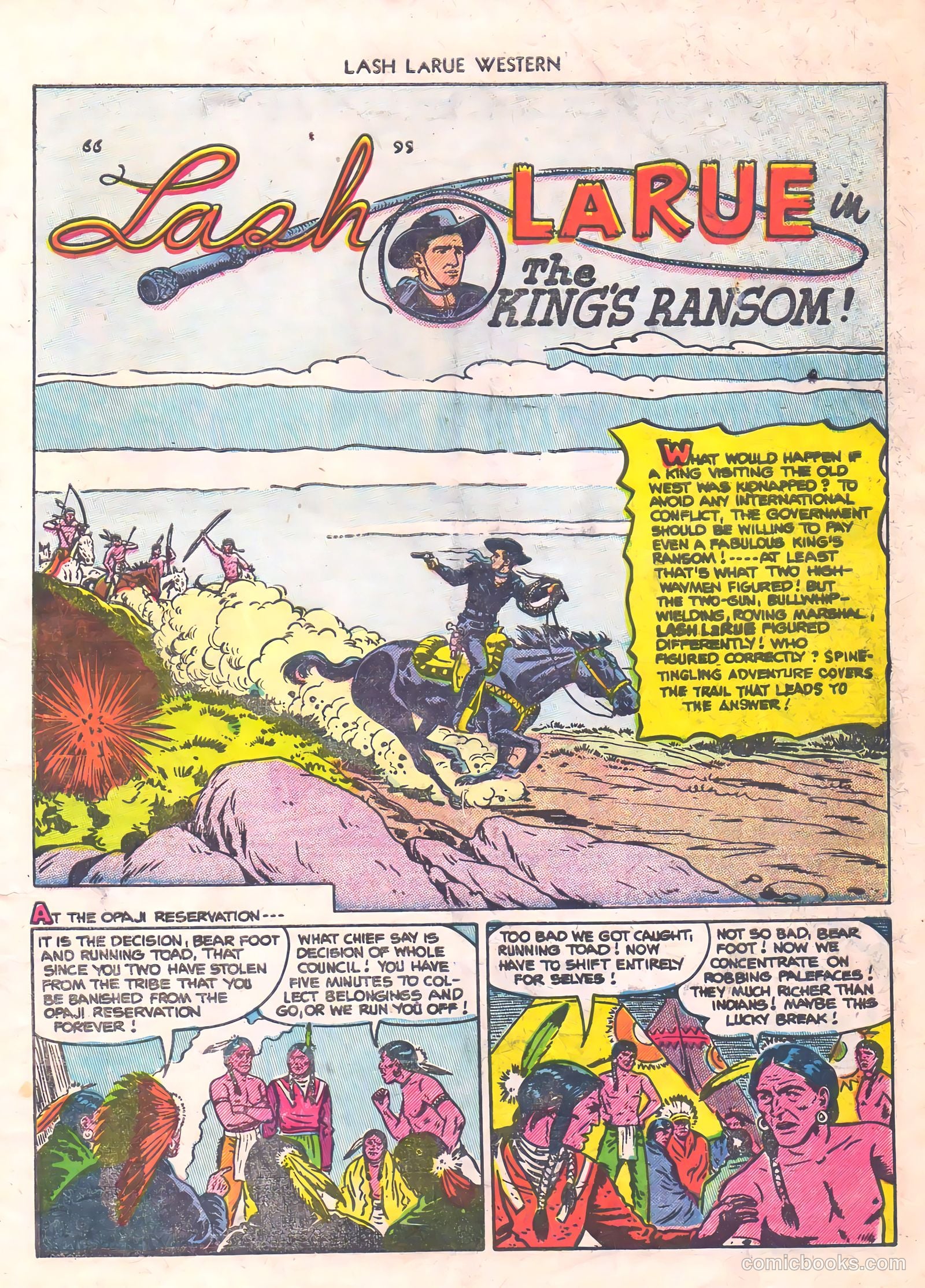 Lash La Rue Western #56 (1955) — page 3 of 36