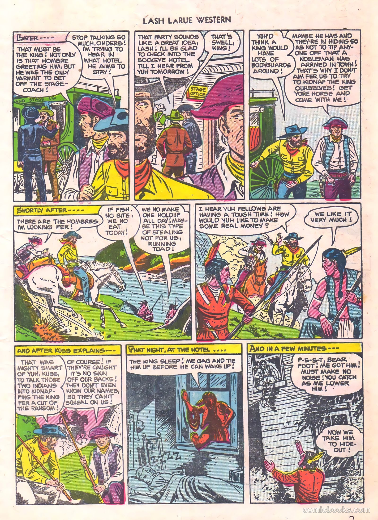 Lash La Rue Western #56 (1955) — page 7 of 36