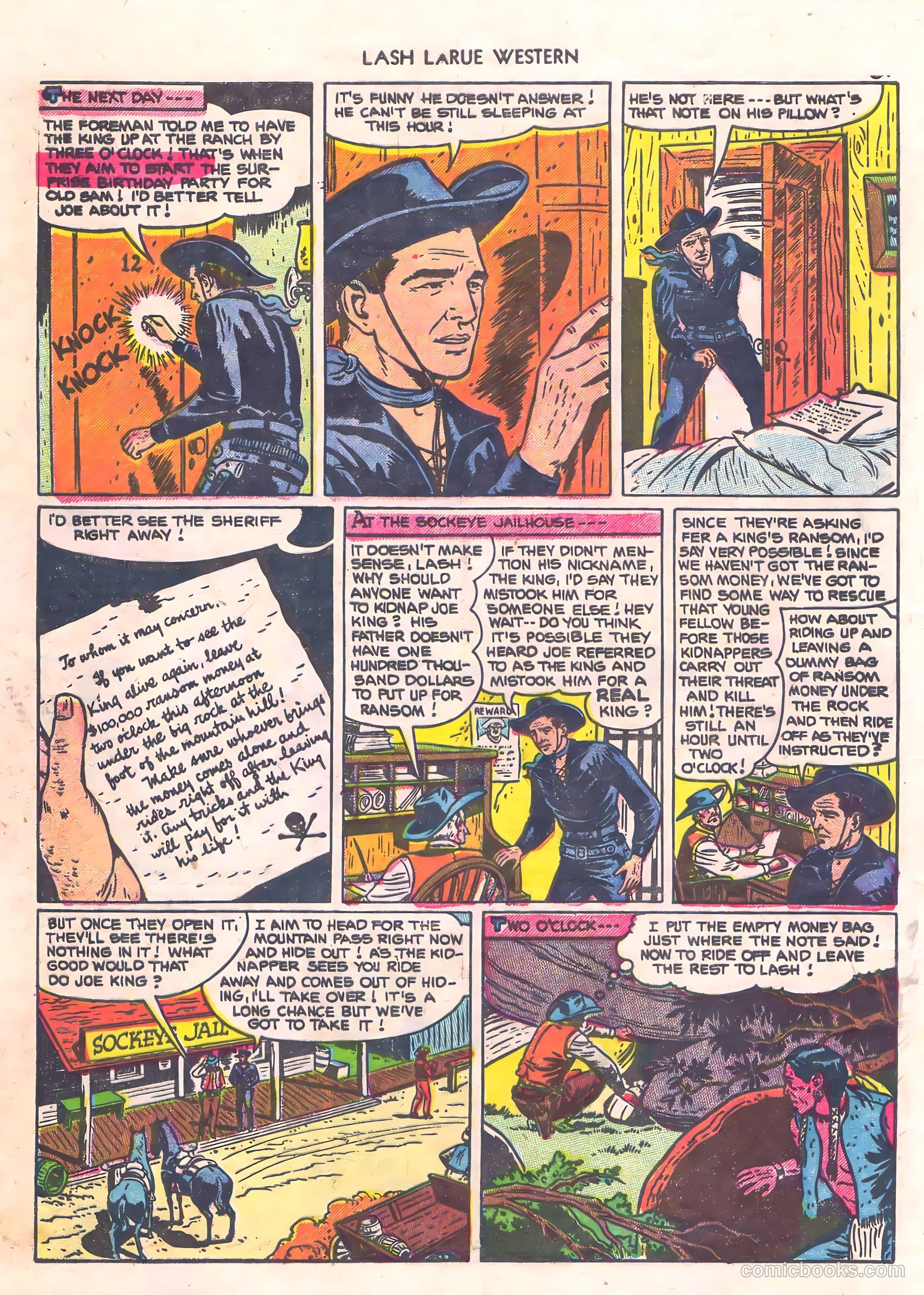 Lash La Rue Western #56 (1955) — page 8 of 36