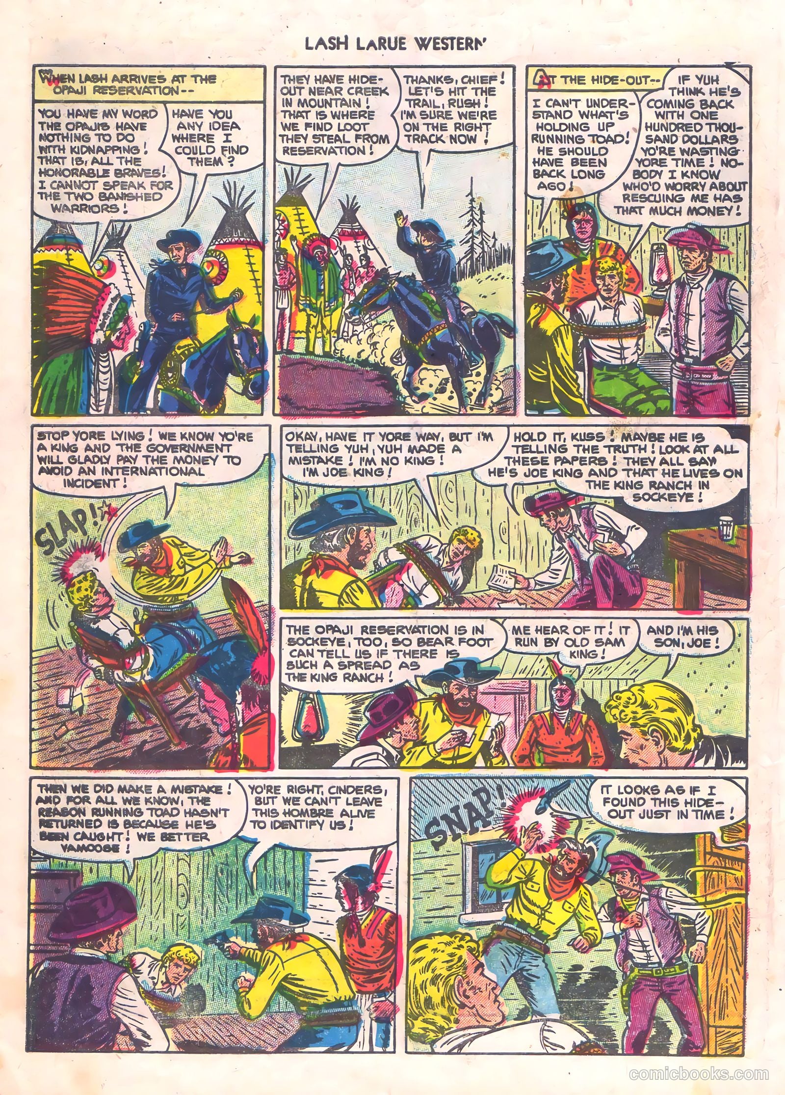 Lash La Rue Western #56 (1955) — page 10 of 36