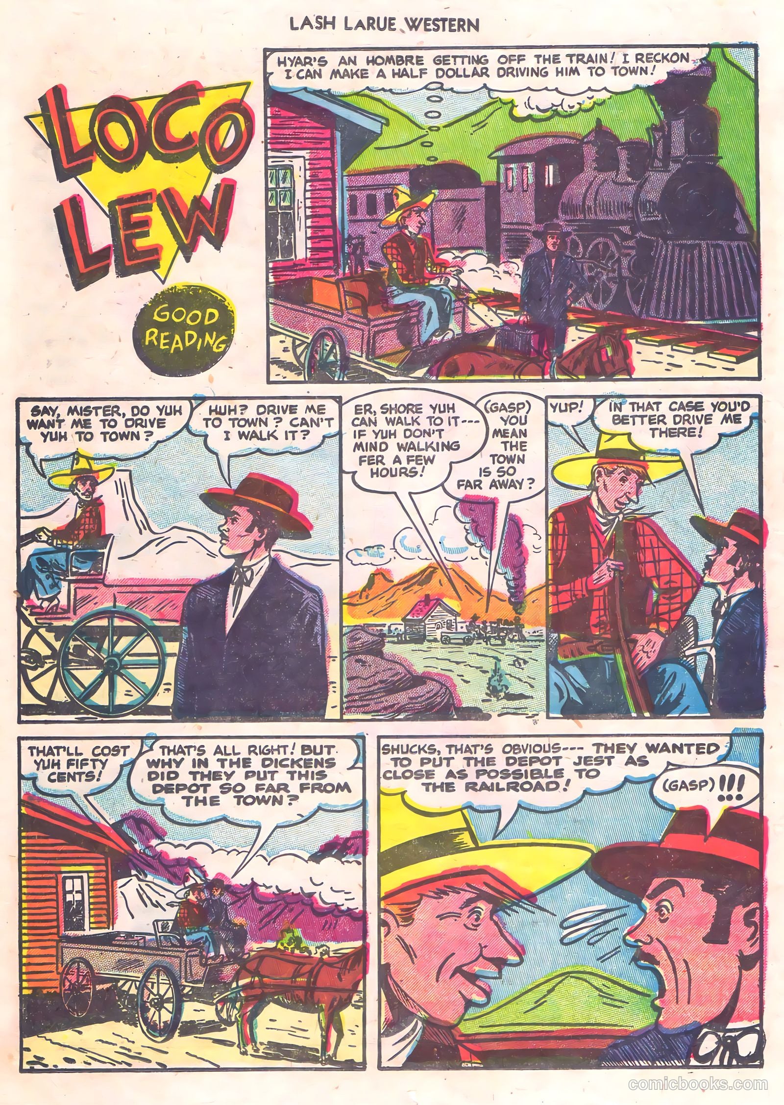 Lash La Rue Western #56 (1955) — page 12 of 36