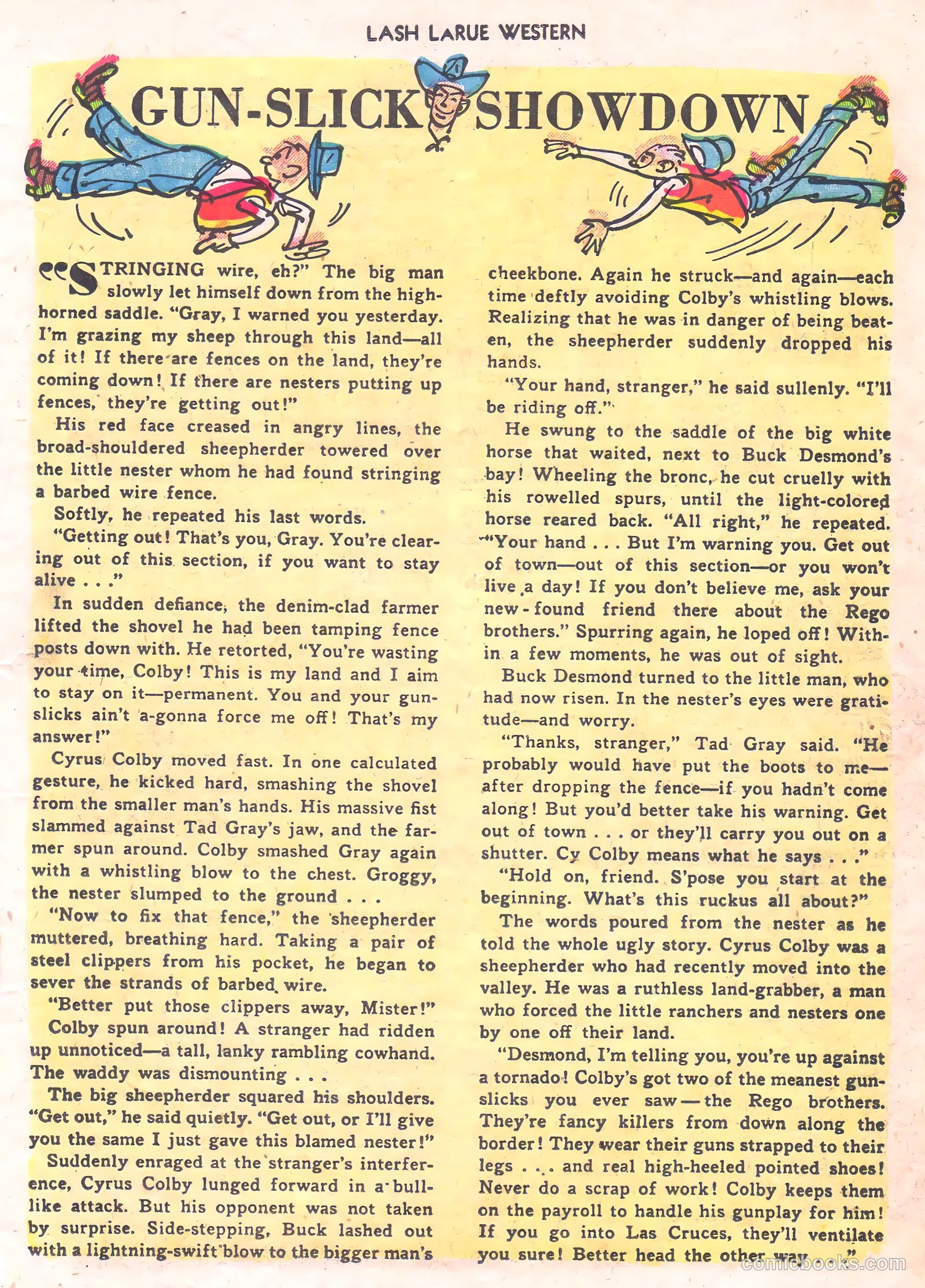 Lash La Rue Western #56 (1955) — page 13 of 36