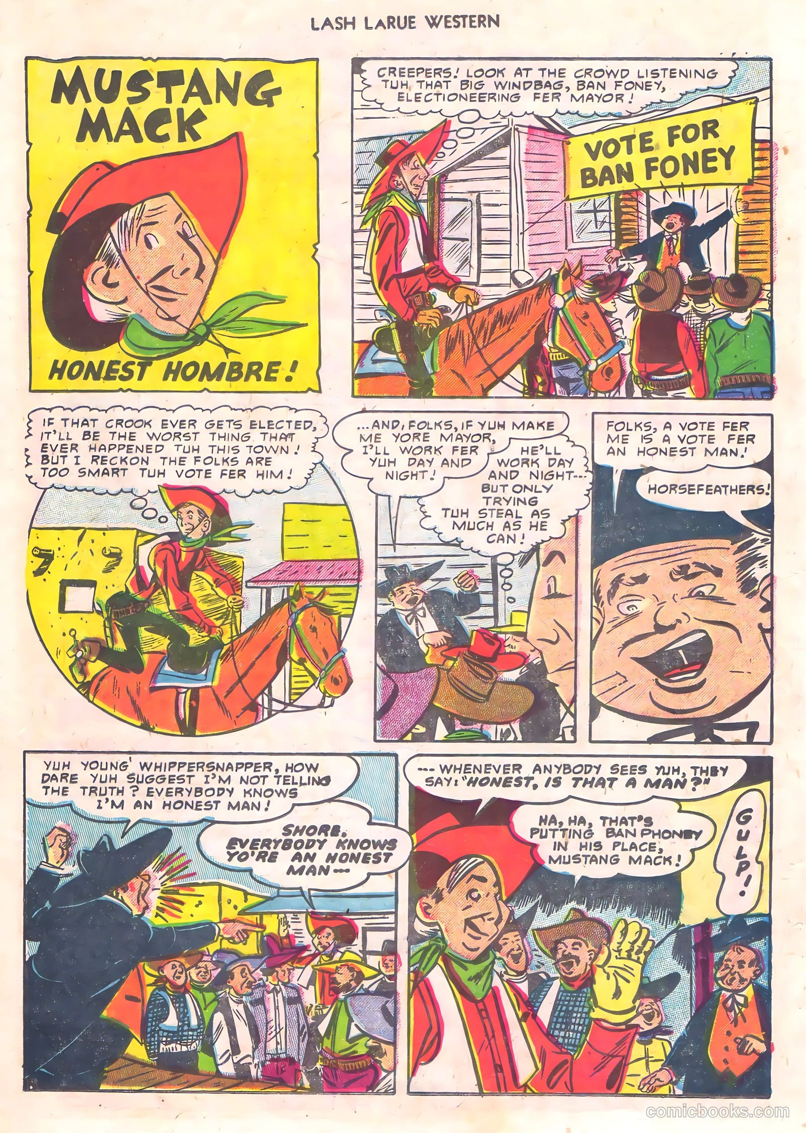 Lash La Rue Western #56 (1955) — page 16 of 36
