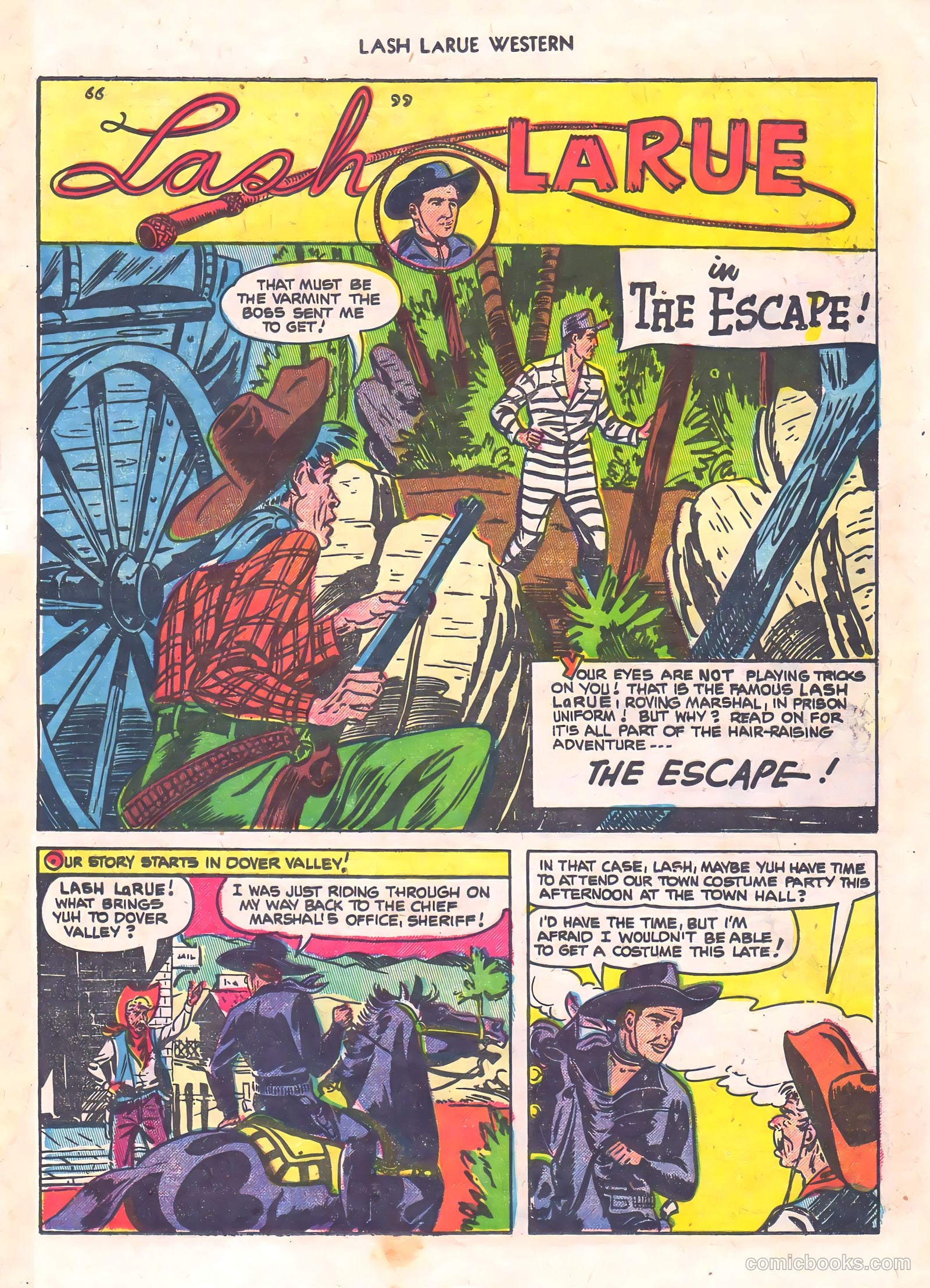 Lash La Rue Western #56 (1955) — page 17 of 36
