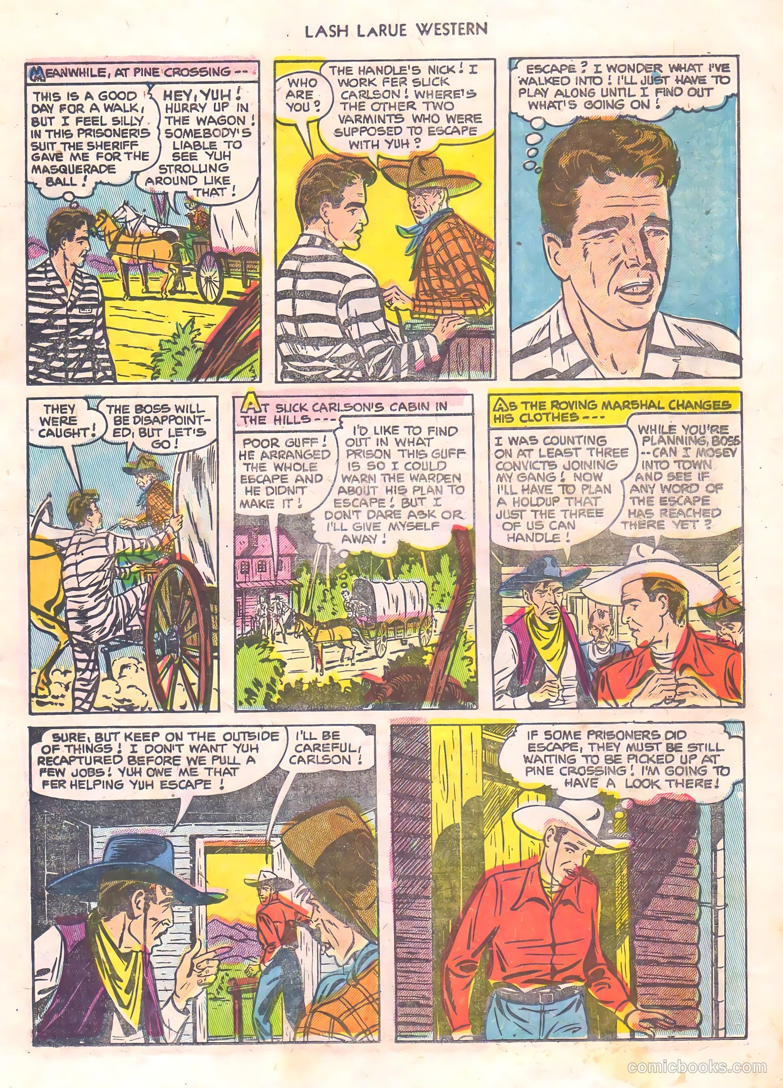 Lash La Rue Western #56 (1955) — page 19 of 36
