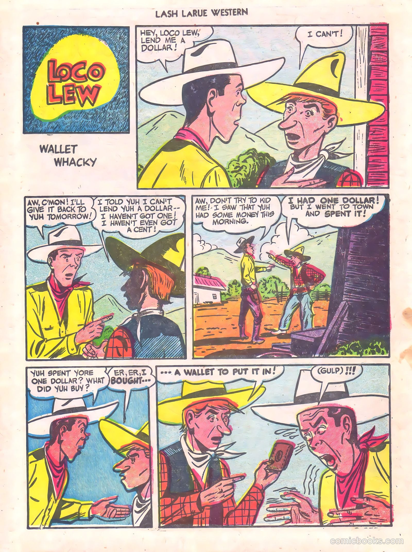 Lash La Rue Western #56 (1955) — page 25 of 36