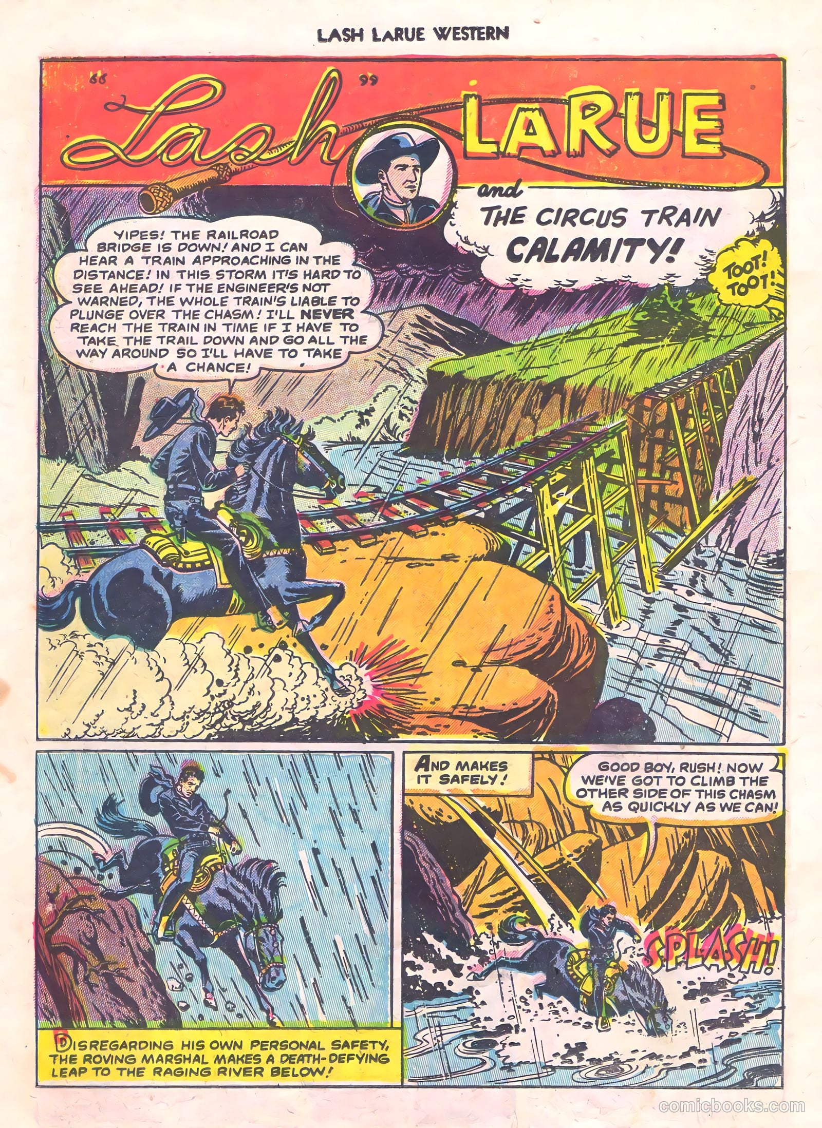 Lash La Rue Western #56 (1955) — page 26 of 36