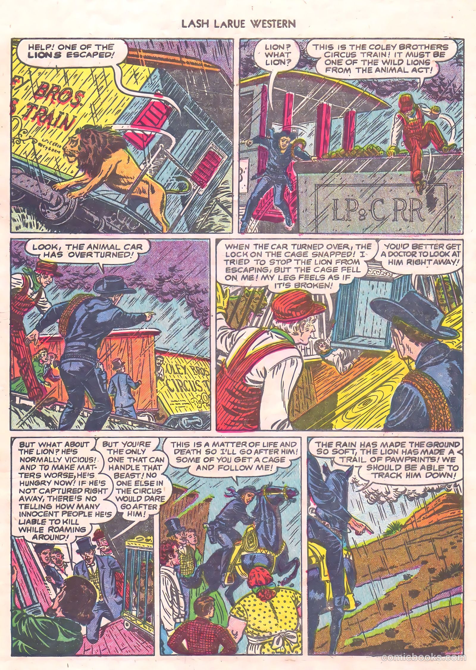 Lash La Rue Western #56 (1955) — page 29 of 36