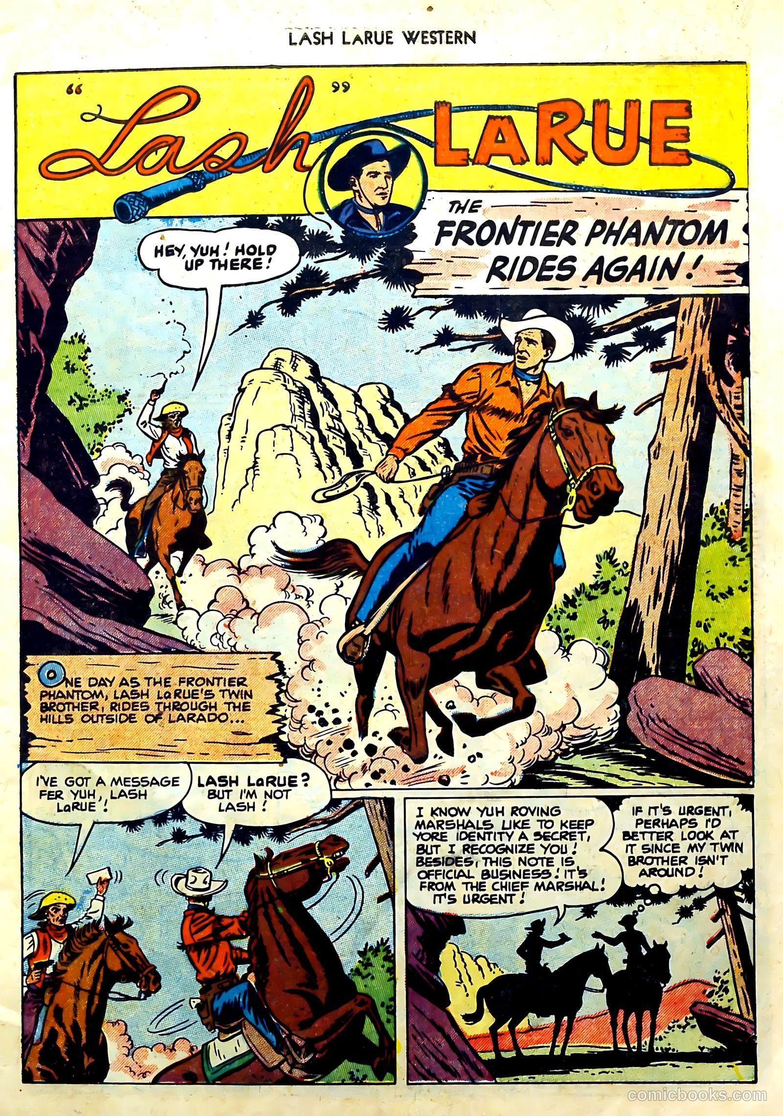 Lash La Rue Western #57 (1955) — page 3 of 36