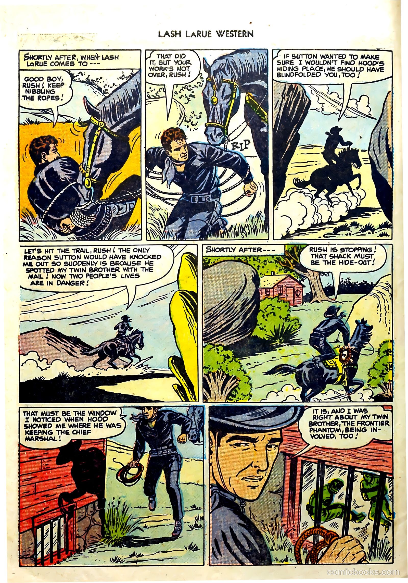 Lash La Rue Western #57 (1955) — page 10 of 36