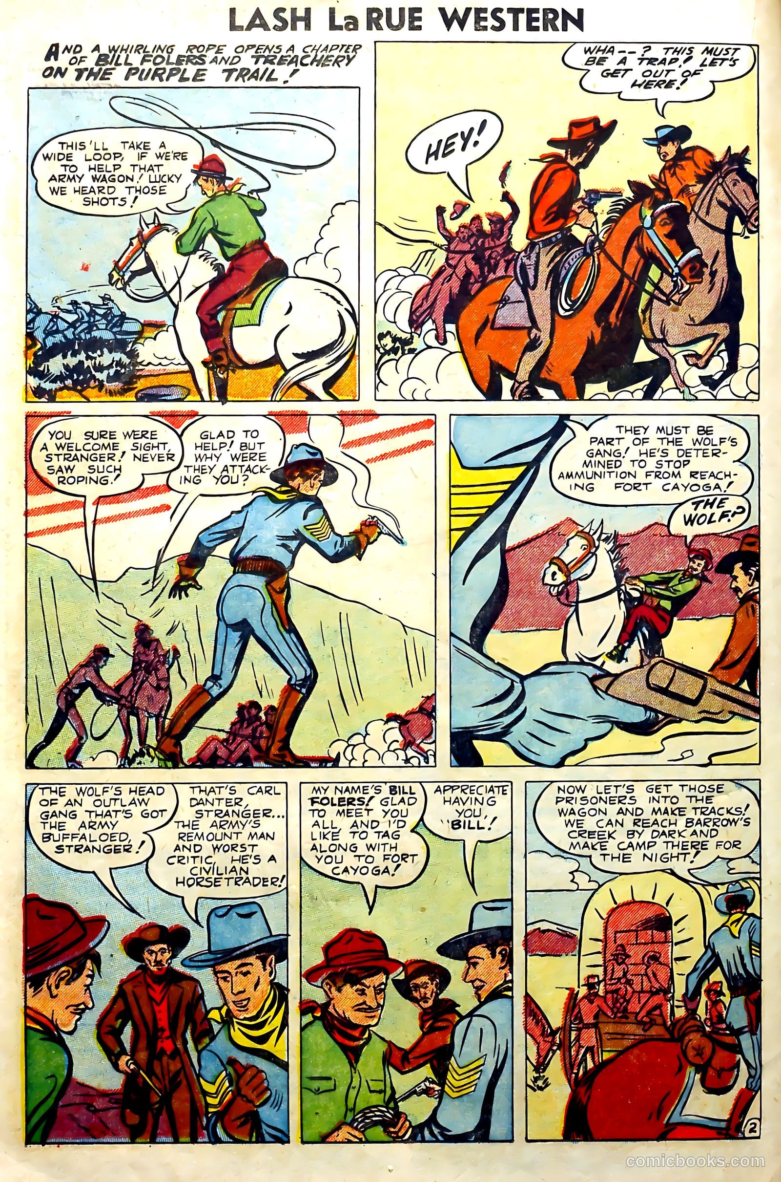 Lash La Rue Western #57 (1955) — page 16 of 36