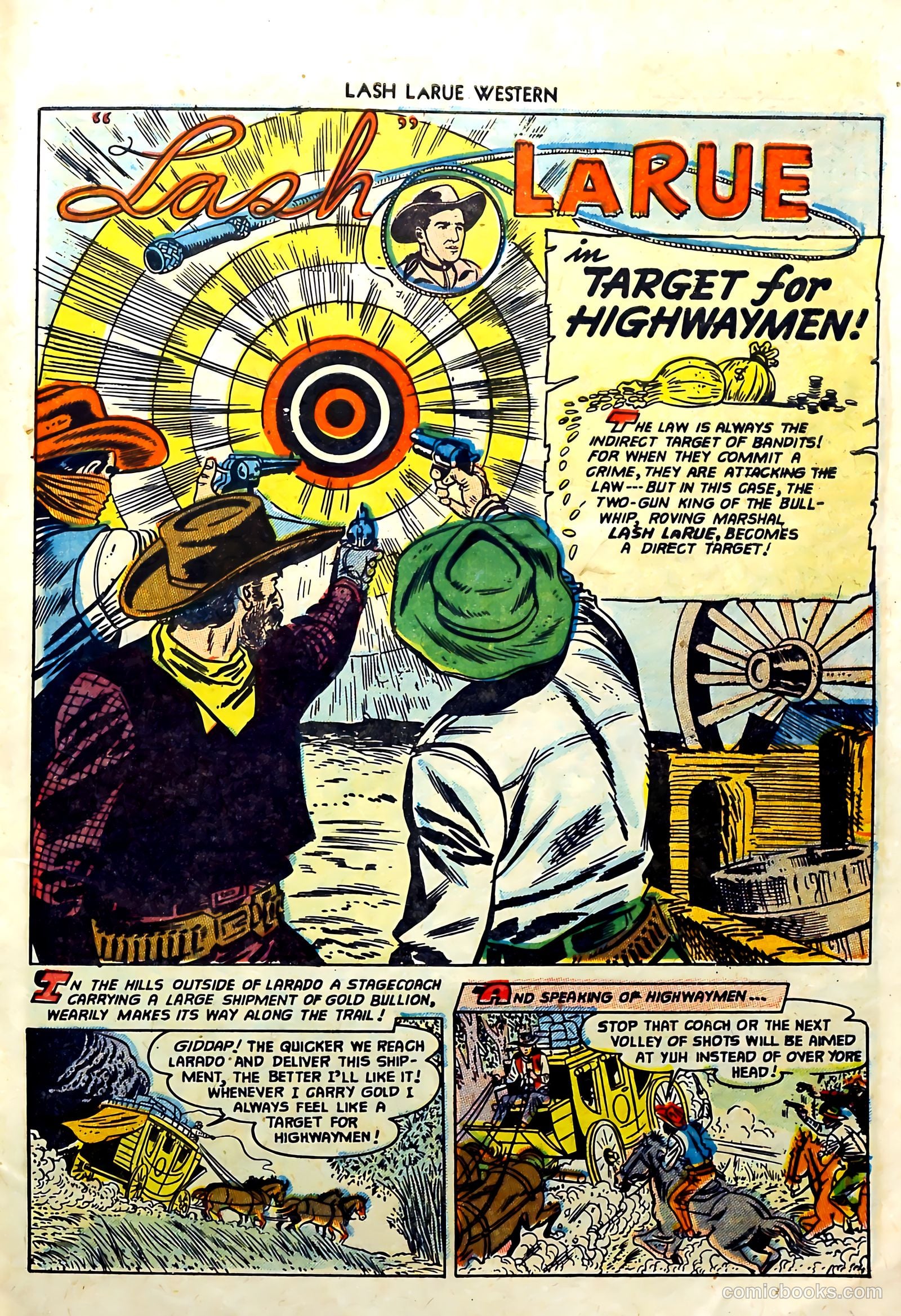 Lash La Rue Western #57 (1955) — page 27 of 36