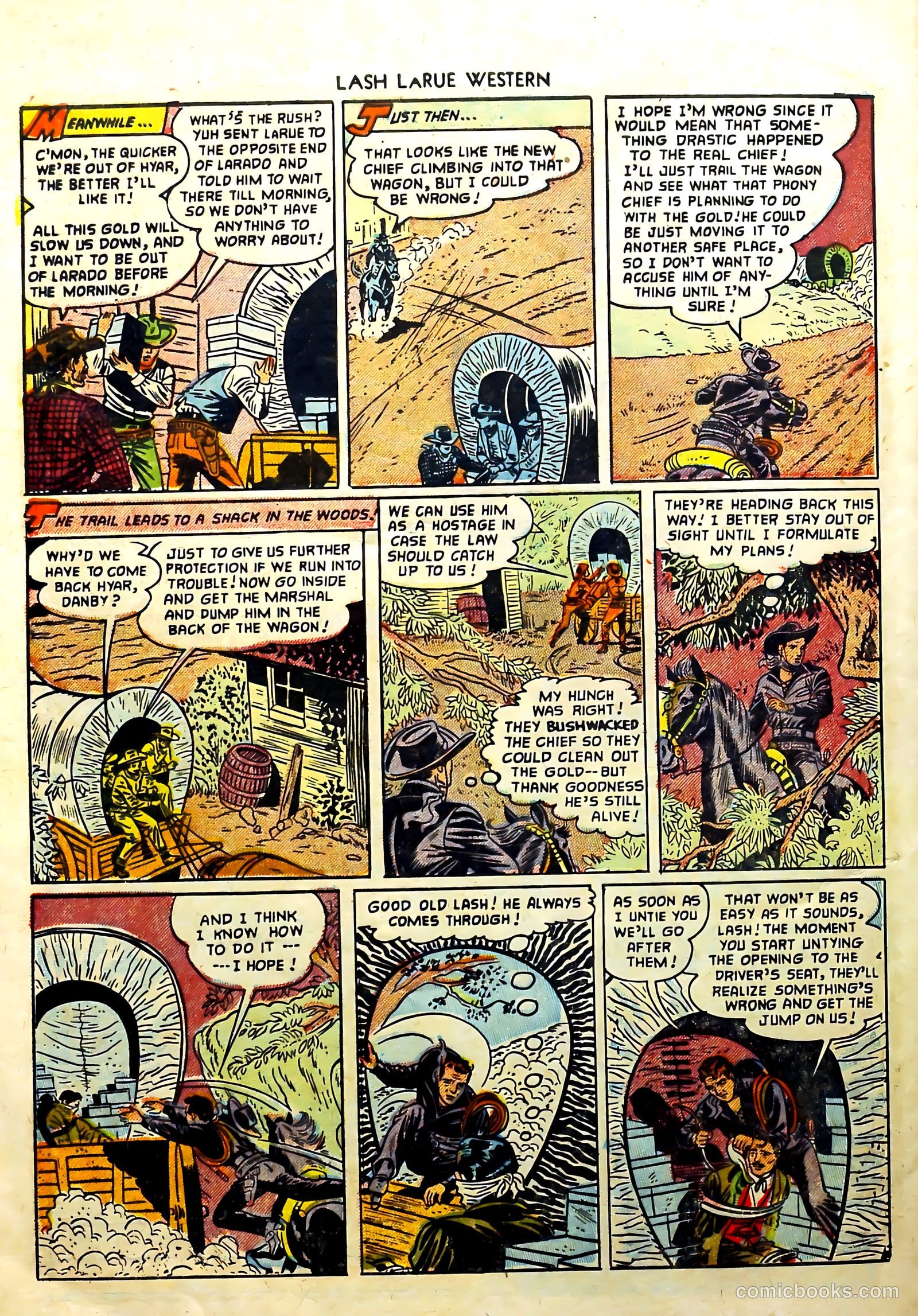 Lash La Rue Western #57 (1955) — page 32 of 36