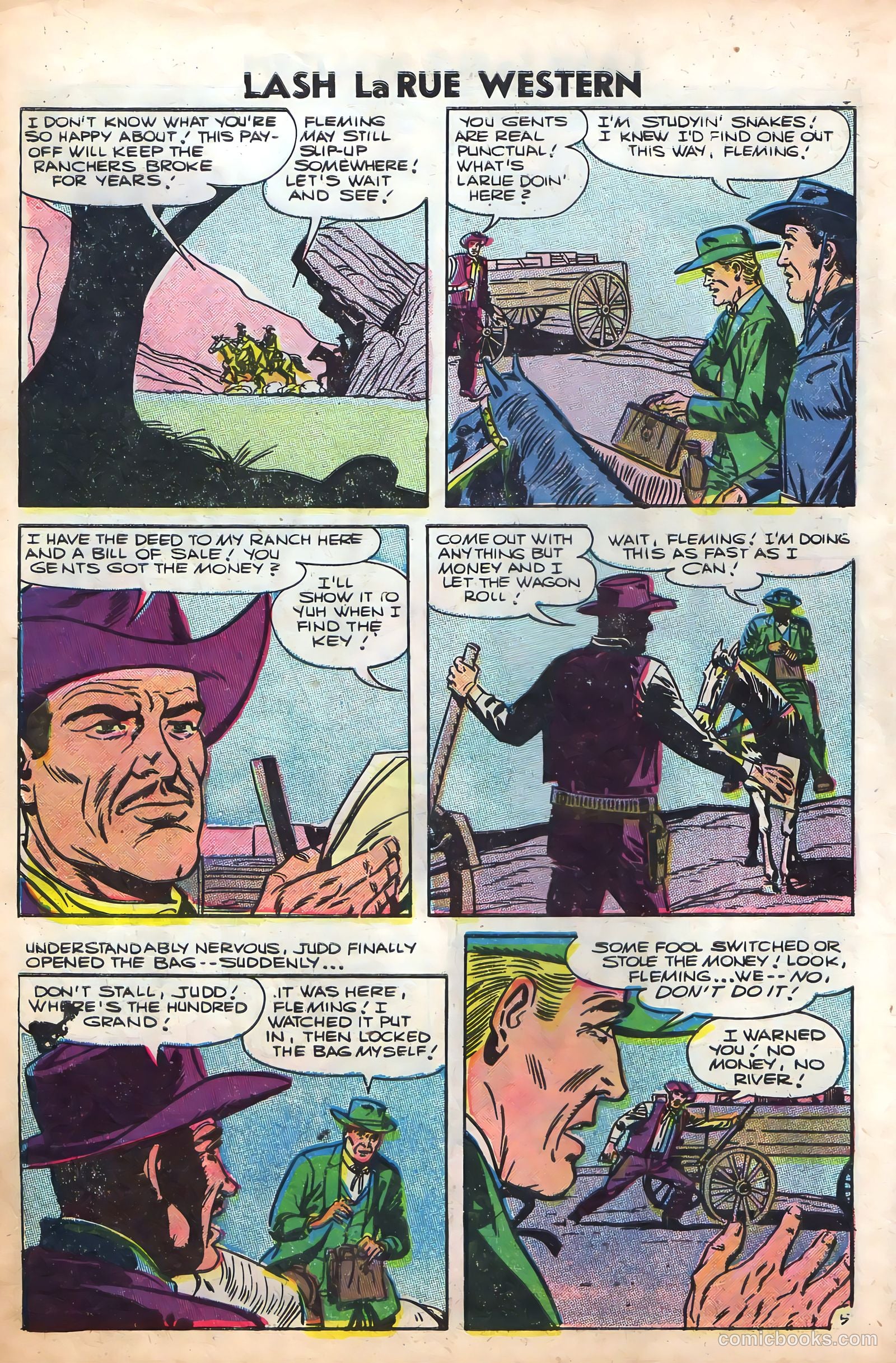Lash La Rue Western #61 (1956) — page 8 of 36