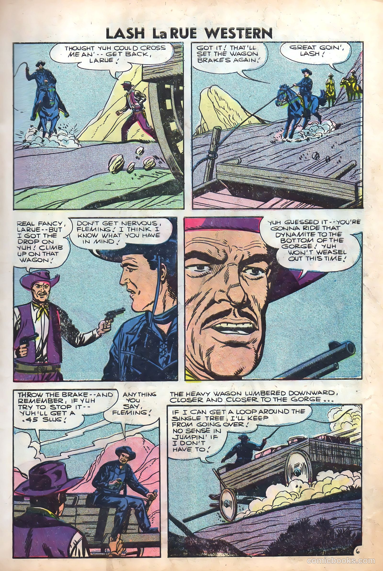Lash La Rue Western #61 (1956) — page 9 of 36