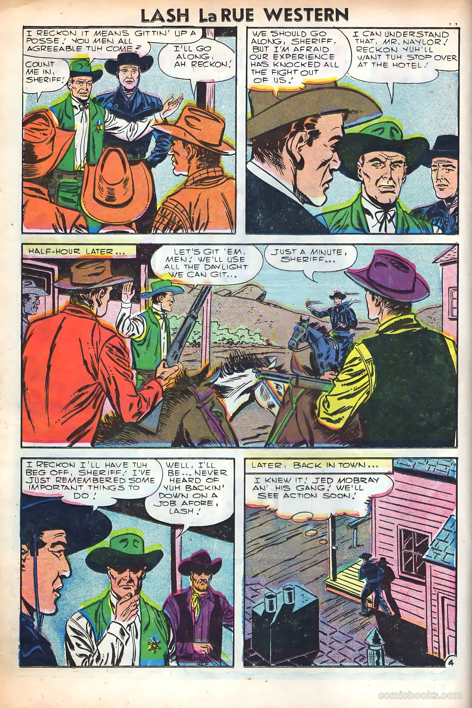 Lash La Rue Western #61 (1956) — page 16 of 36