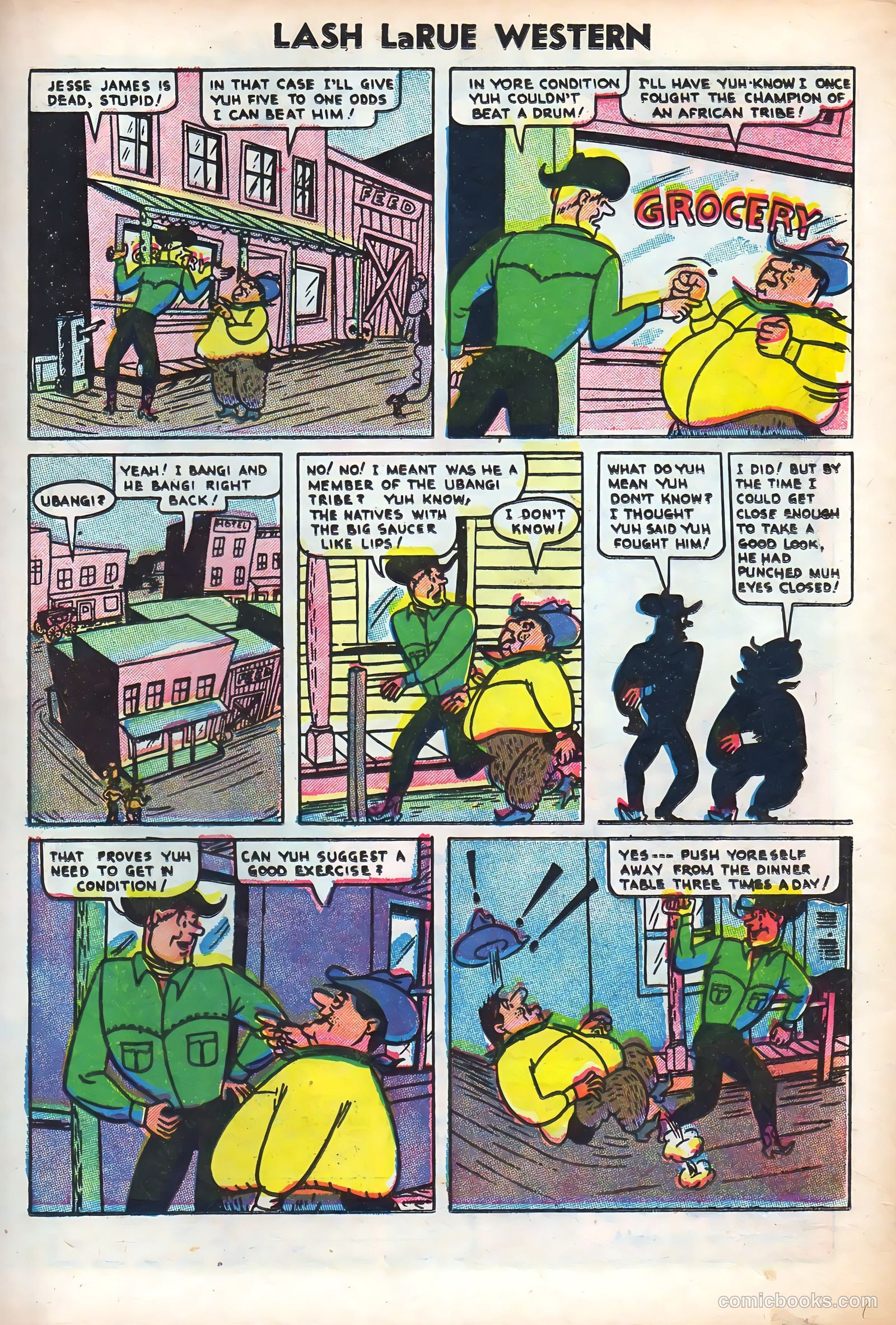 Lash La Rue Western #61 (1956) — page 21 of 36