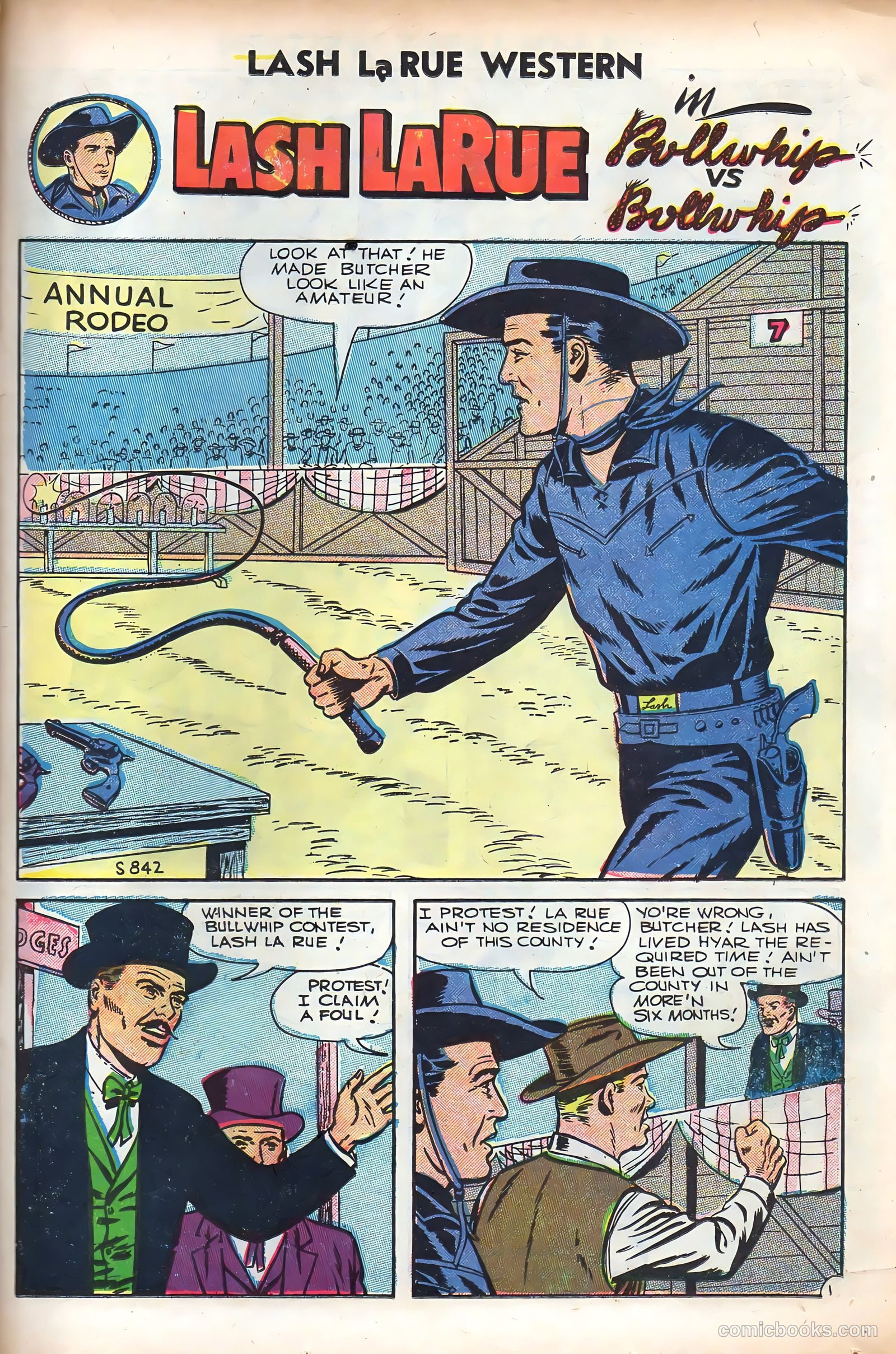 Lash La Rue Western #61 (1956) — page 23 of 36