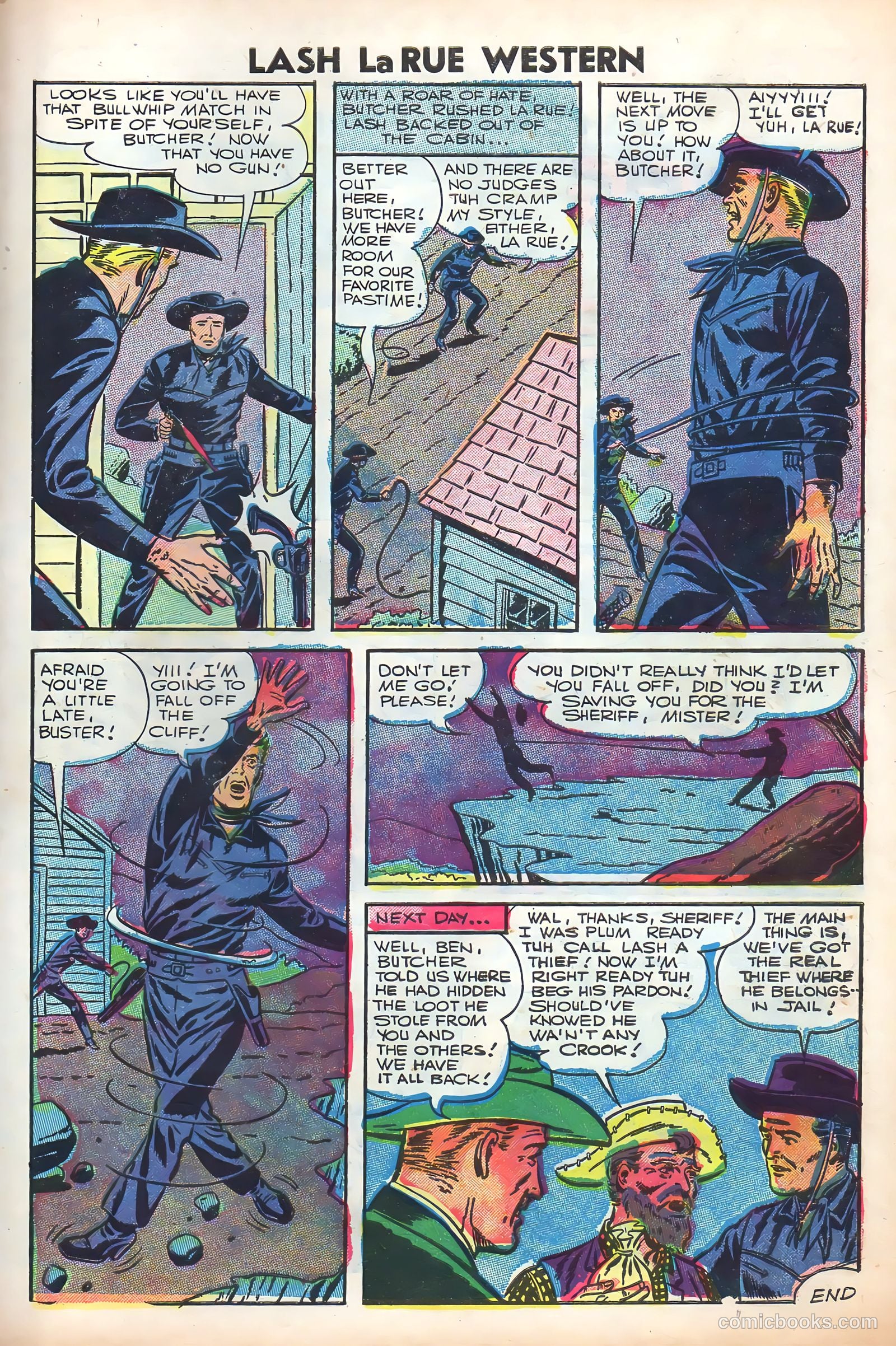 Lash La Rue Western #61 (1956) — page 27 of 36