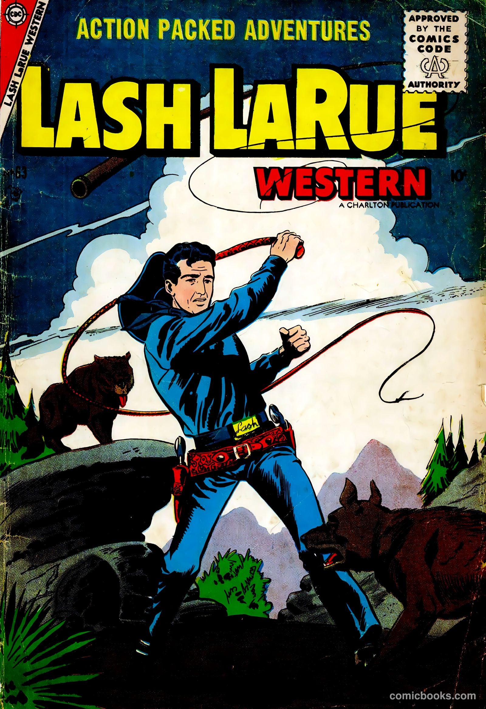 Lash La Rue Western #63 cover