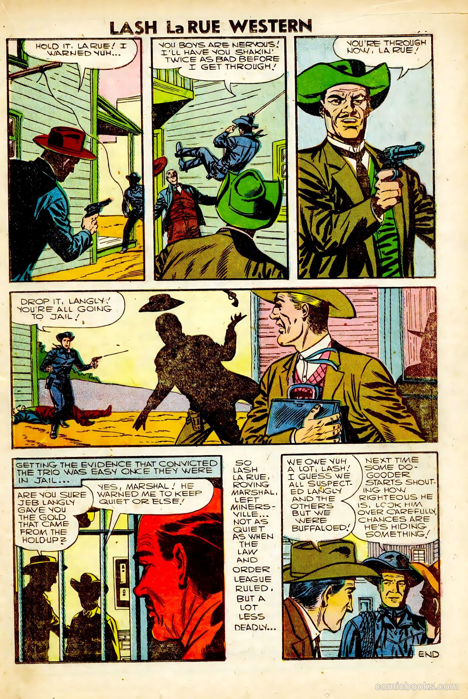 Lash La Rue Western #63 (1957) — page 19 of 36