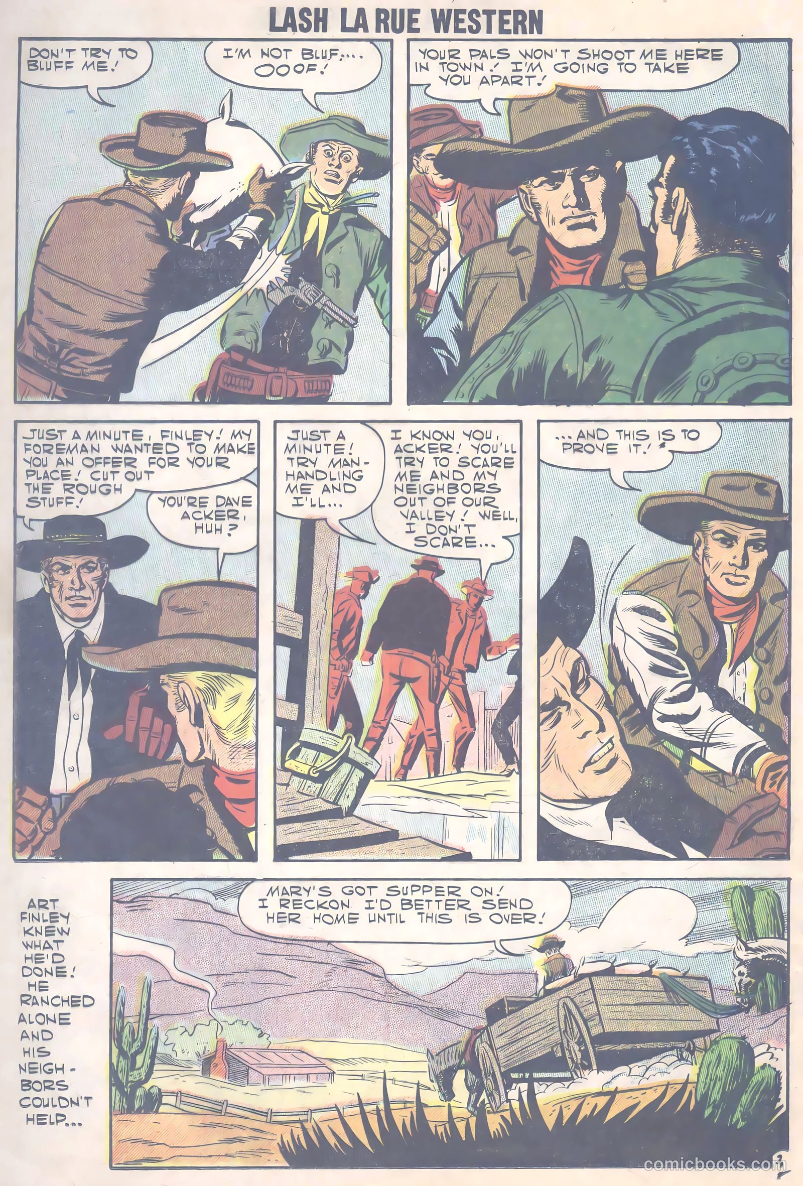 Lash La Rue Western #66 (1957) — page 21 of 37