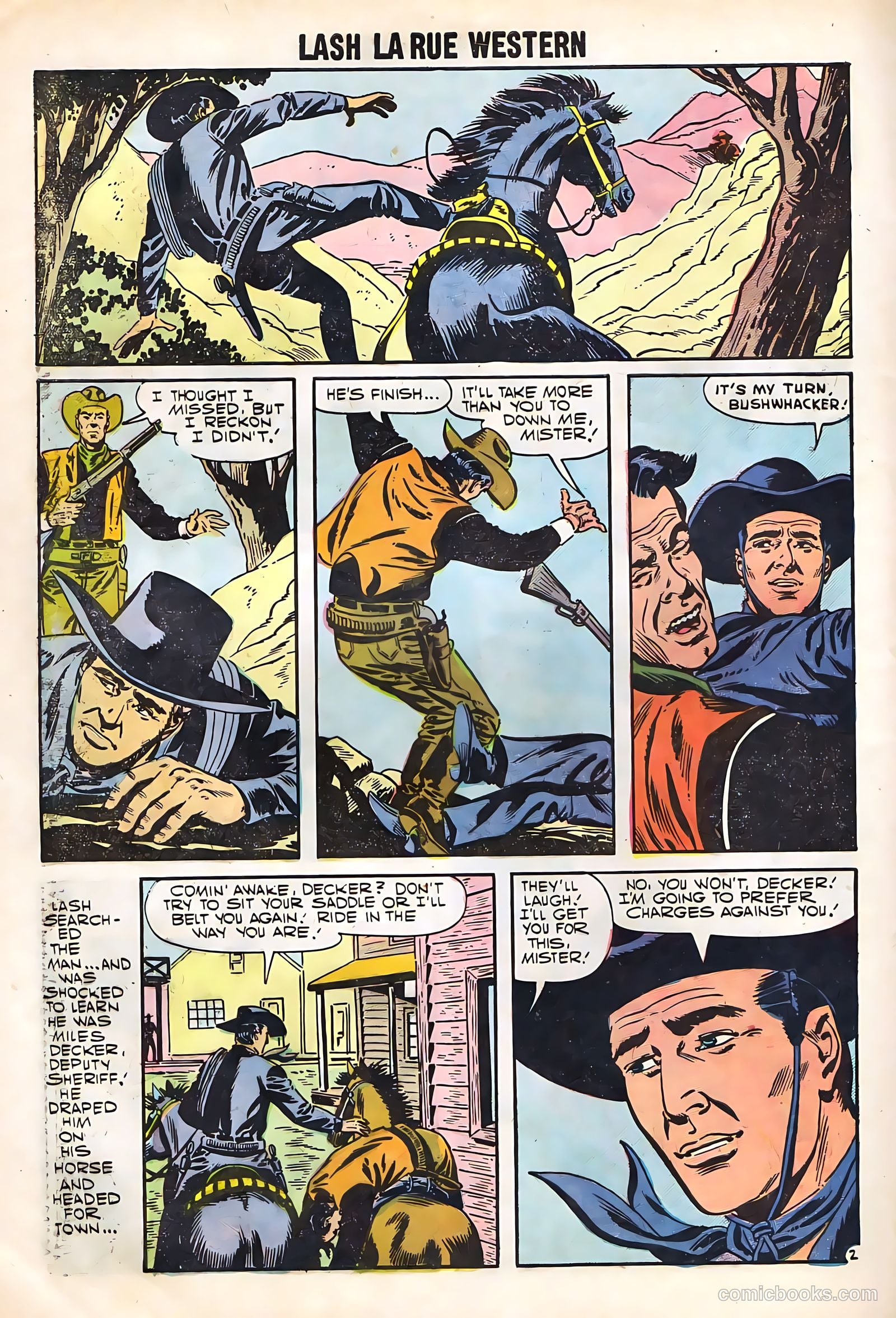 Lash La Rue Western #67 (1958) — page 60 of 68