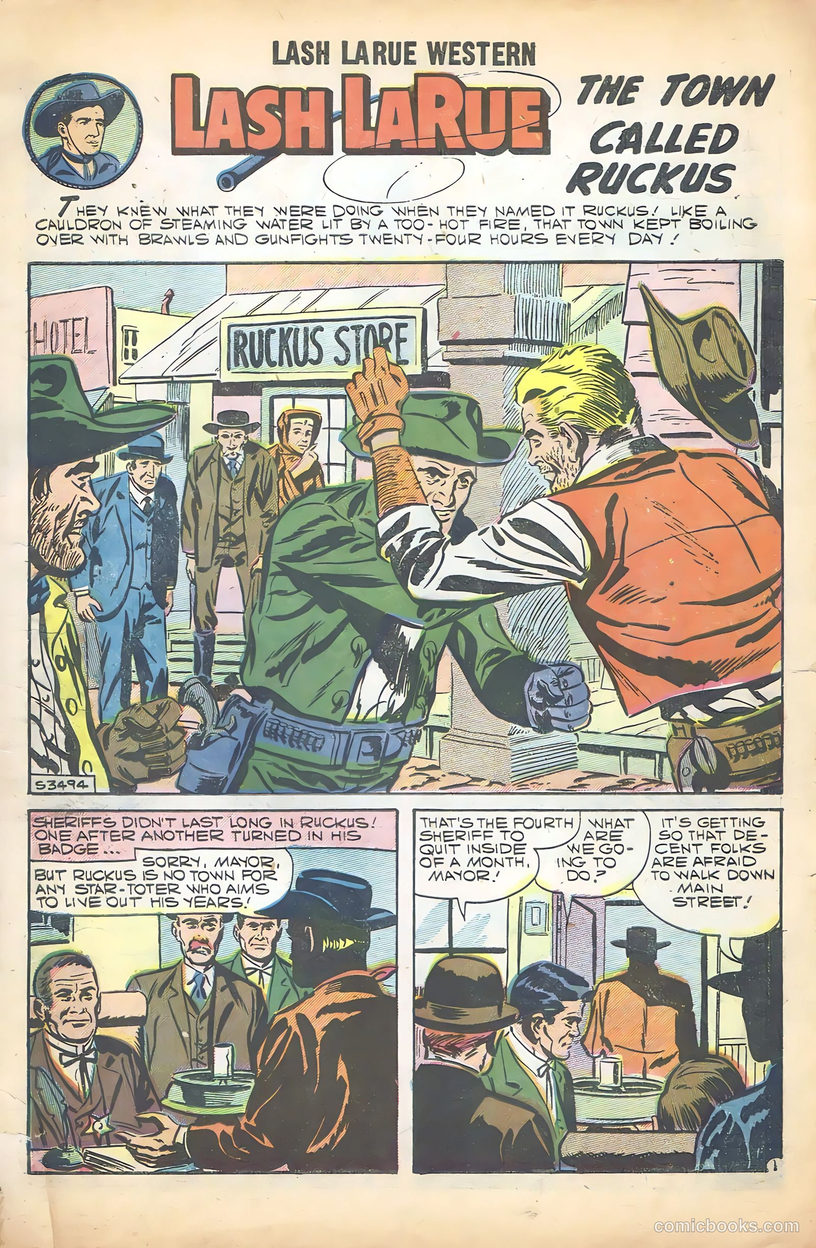 Lash La Rue Western #68 (1958) — page 3 of 68