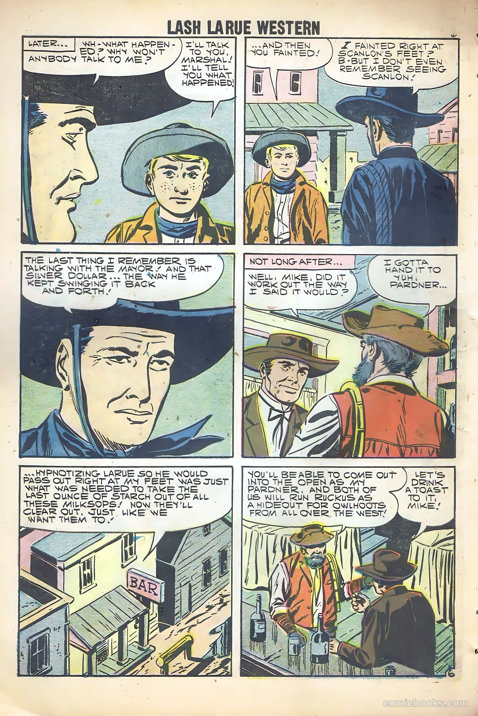 Lash La Rue Western #68 (1958) — page 8 of 68