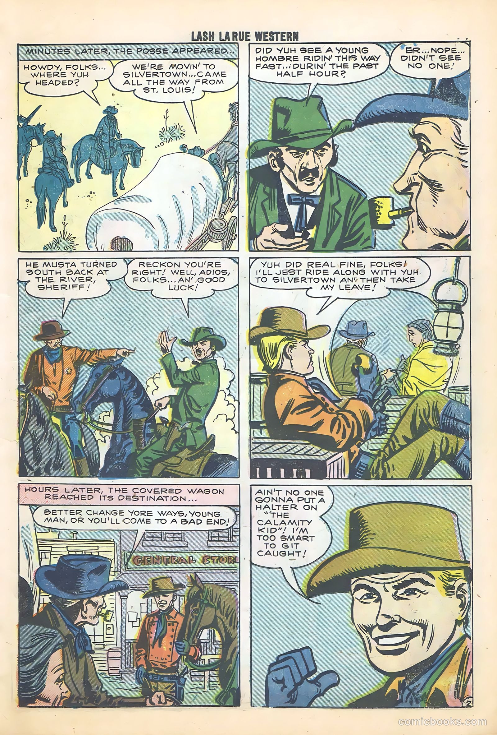 Lash La Rue Western #68 (1958) — page 21 of 68
