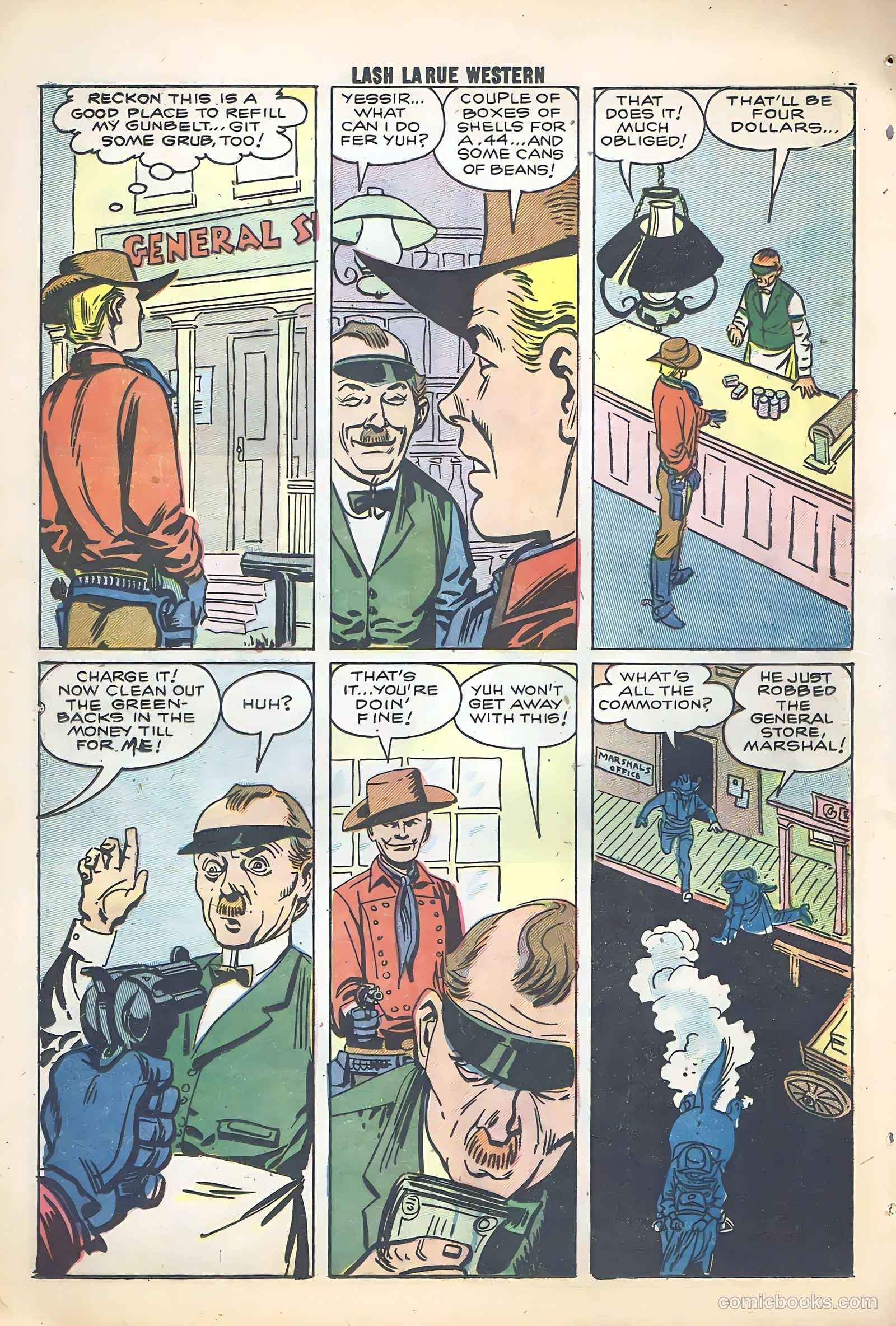 Lash La Rue Western #68 (1958) — page 22 of 68