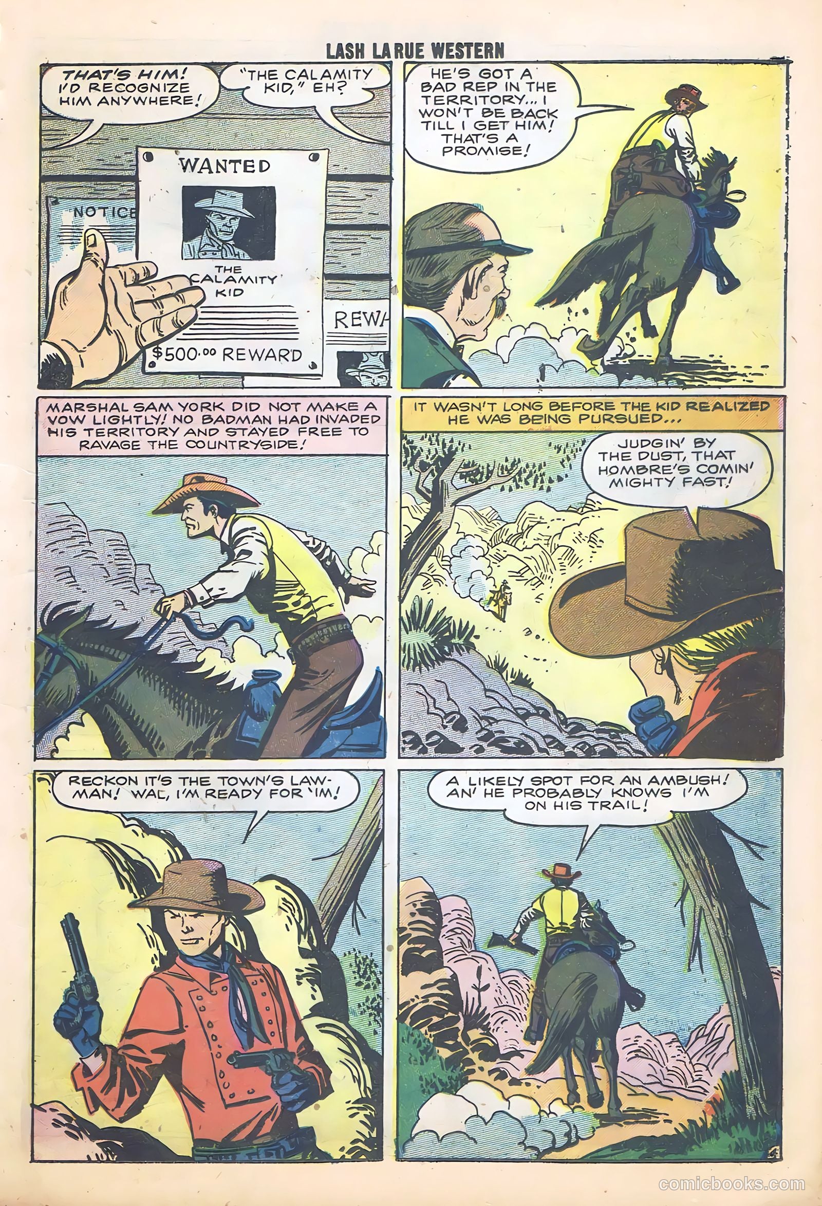 Lash La Rue Western #68 (1958) — page 23 of 68